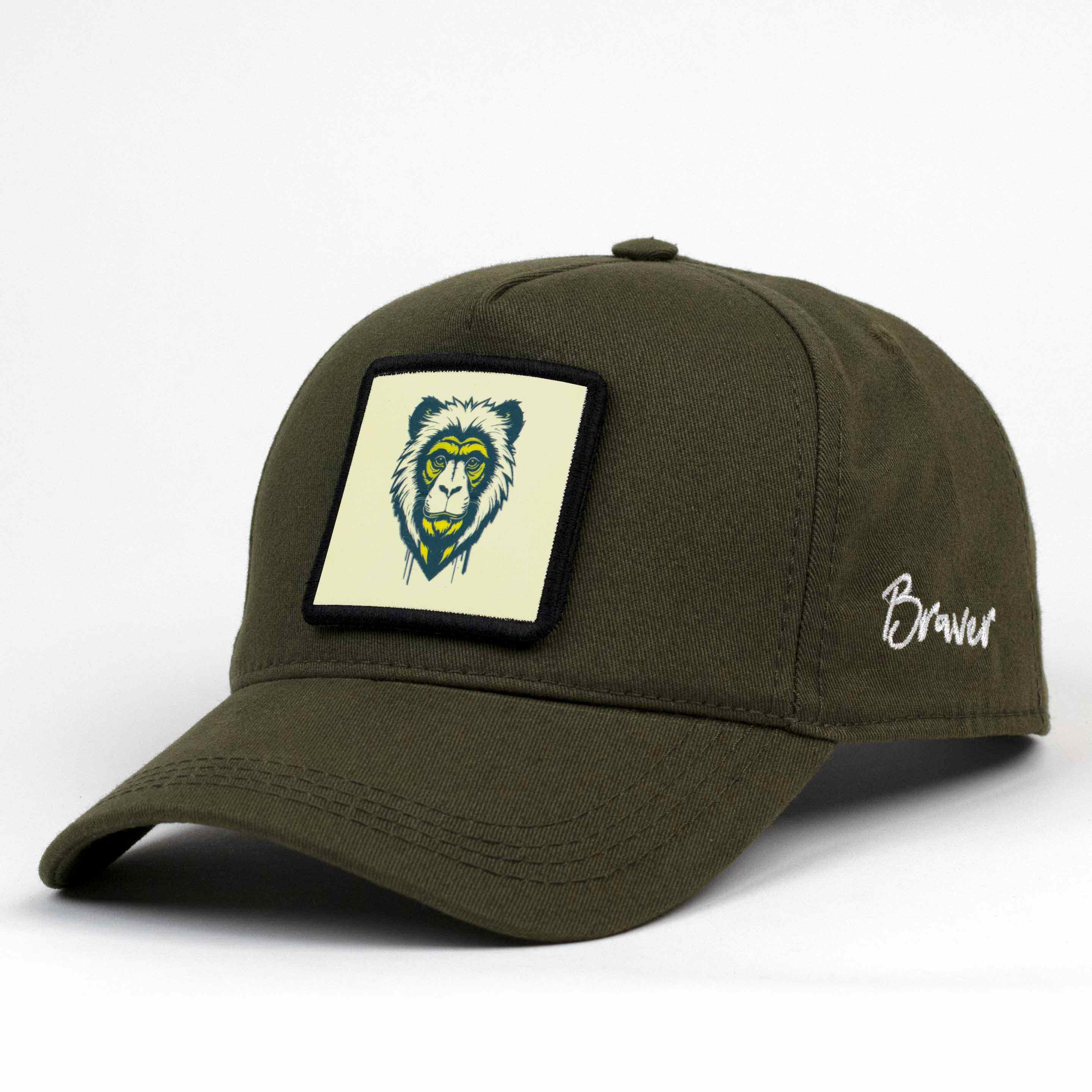 Monkey Army Green Cap V4