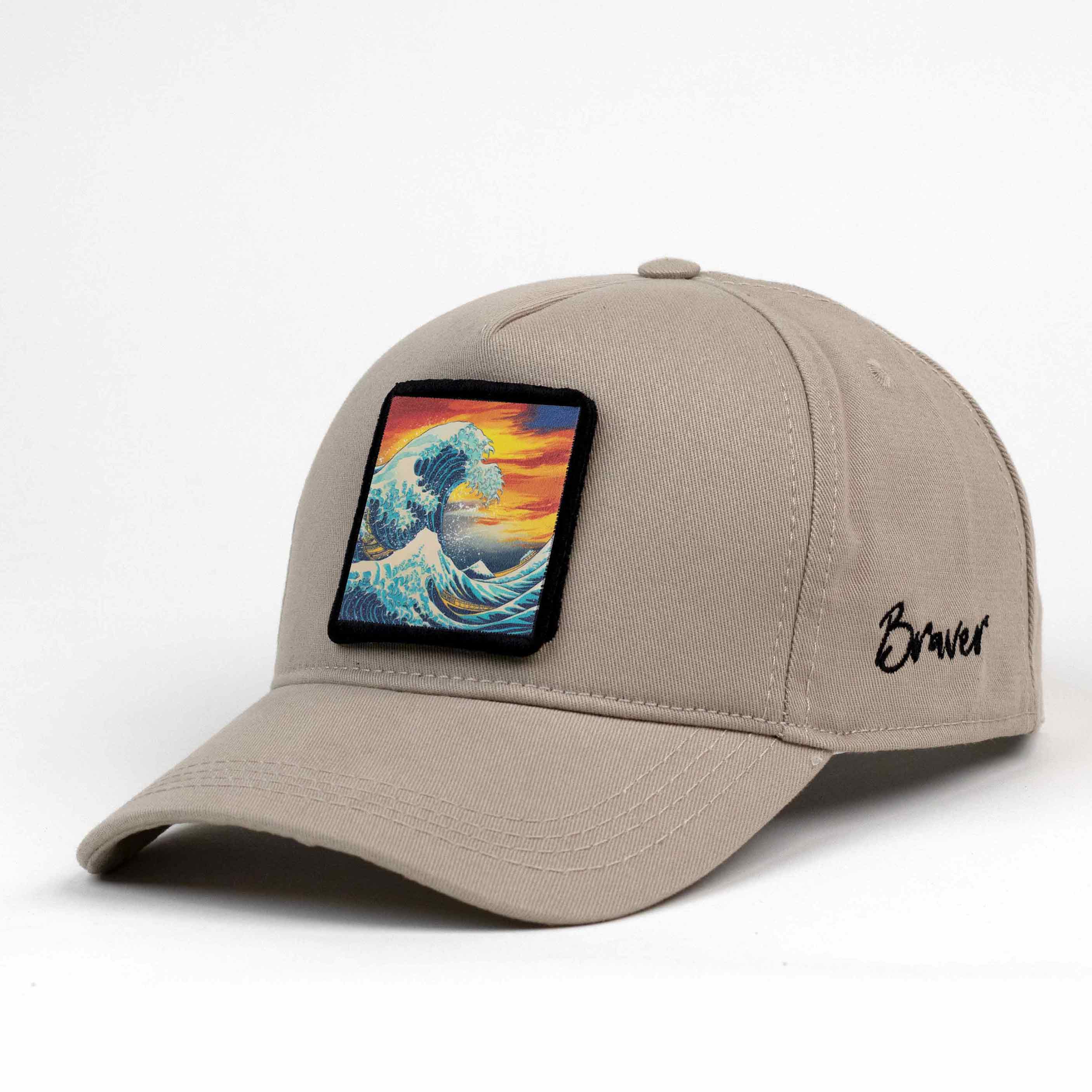 Wave Beige Cap