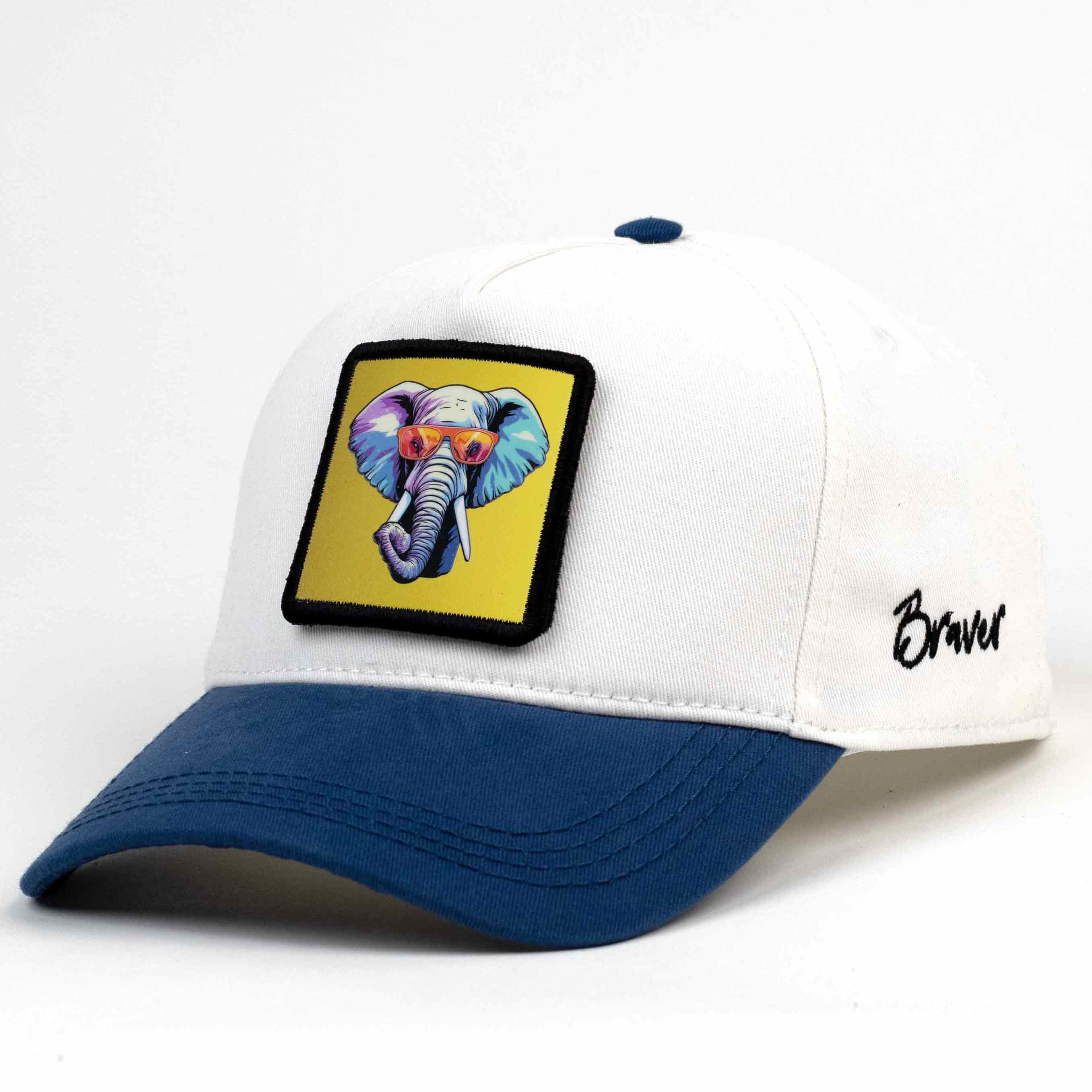 Elephant Night Blue/White Caps