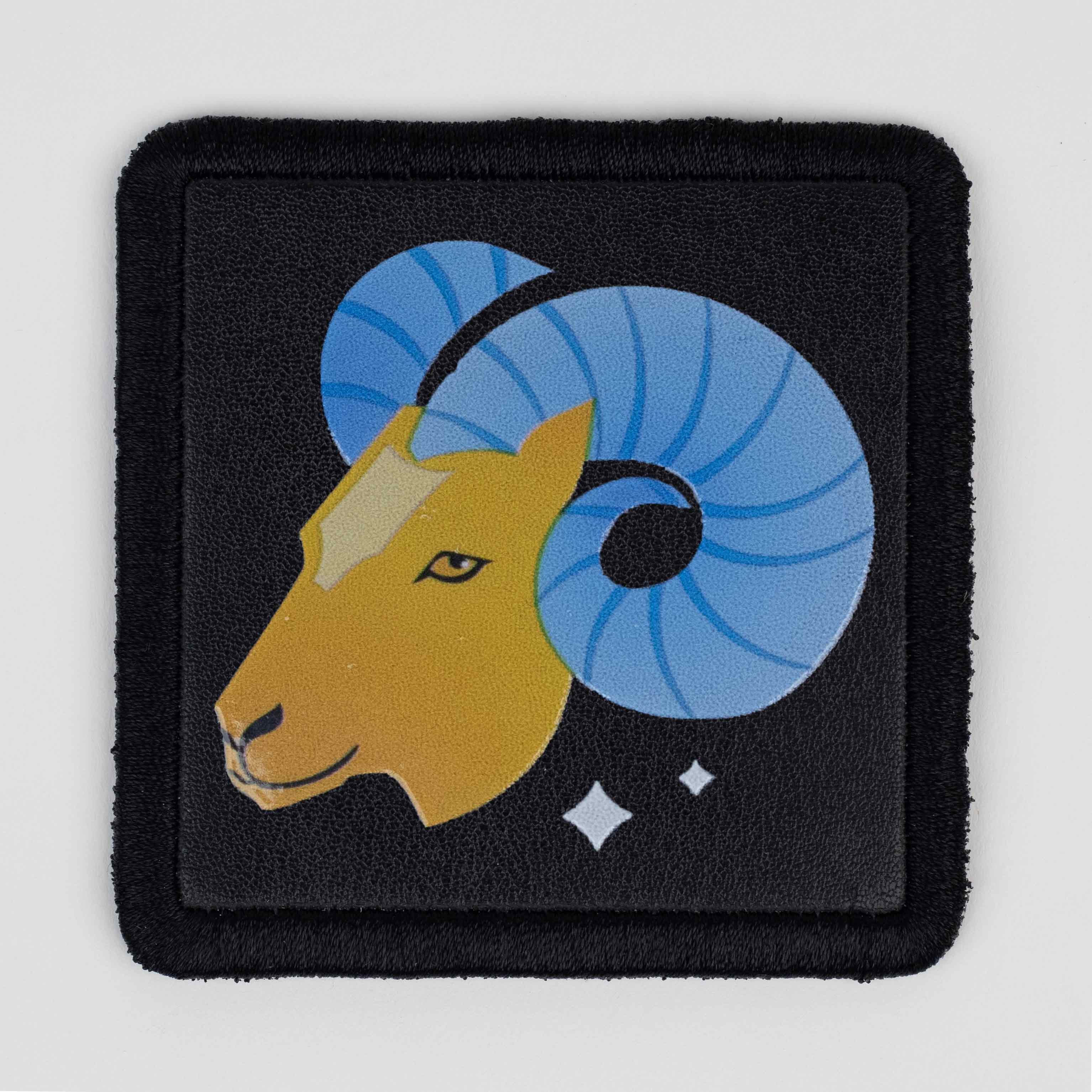 Zodiac Series - Aries Black Patch