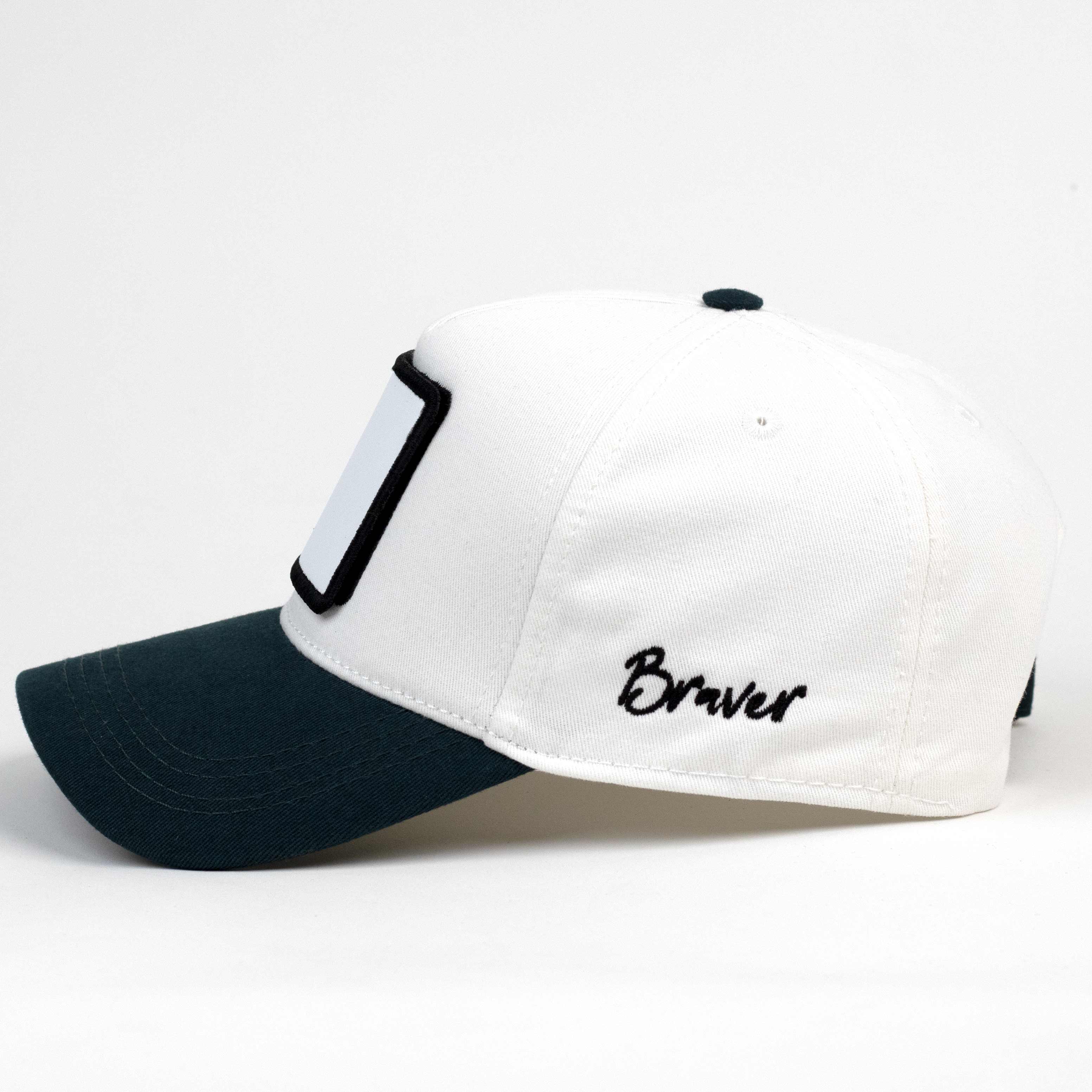 Pickup White/Teal Cap