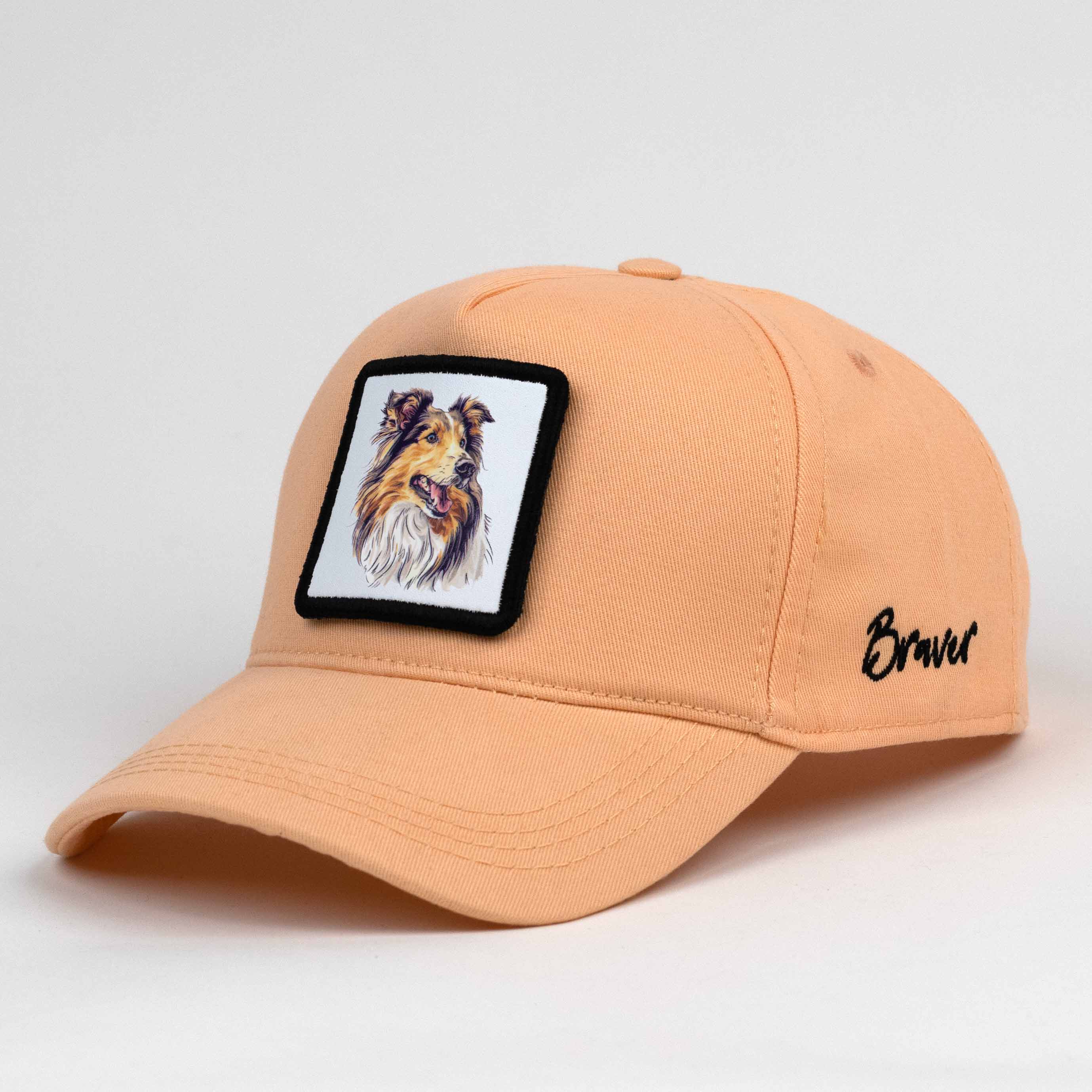 Collie Dog Salmon Cap