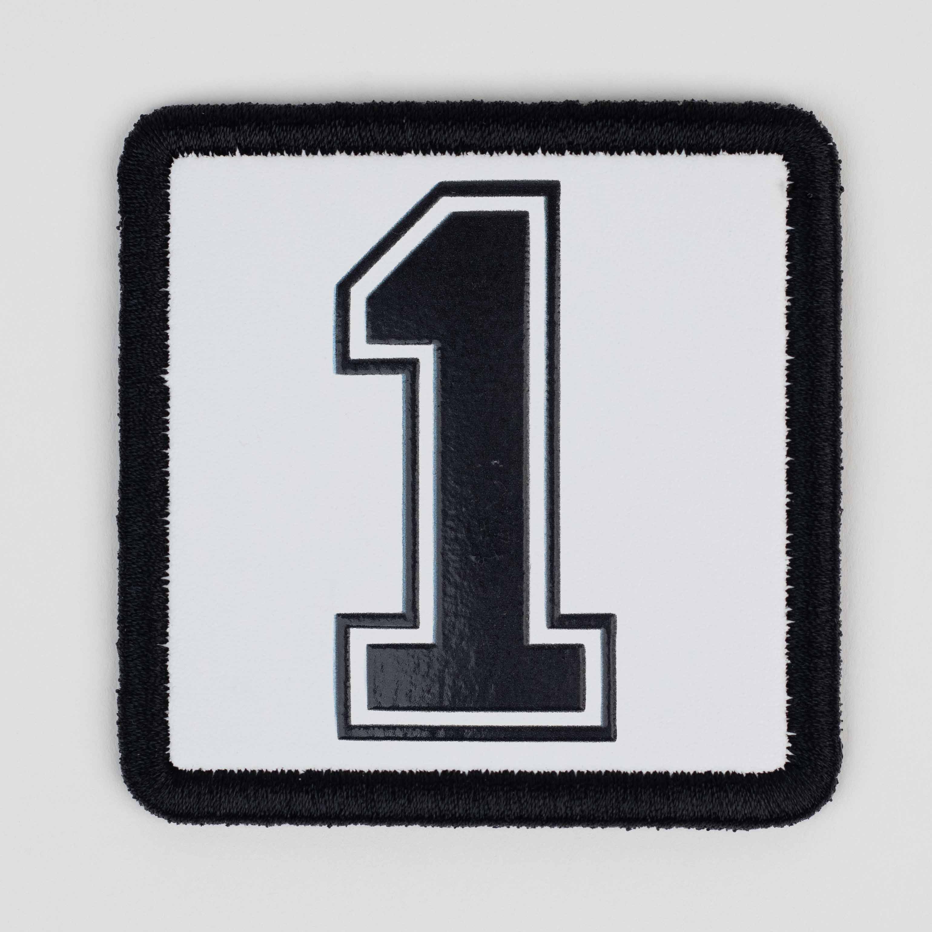 Number Series - Number 1 White Patch