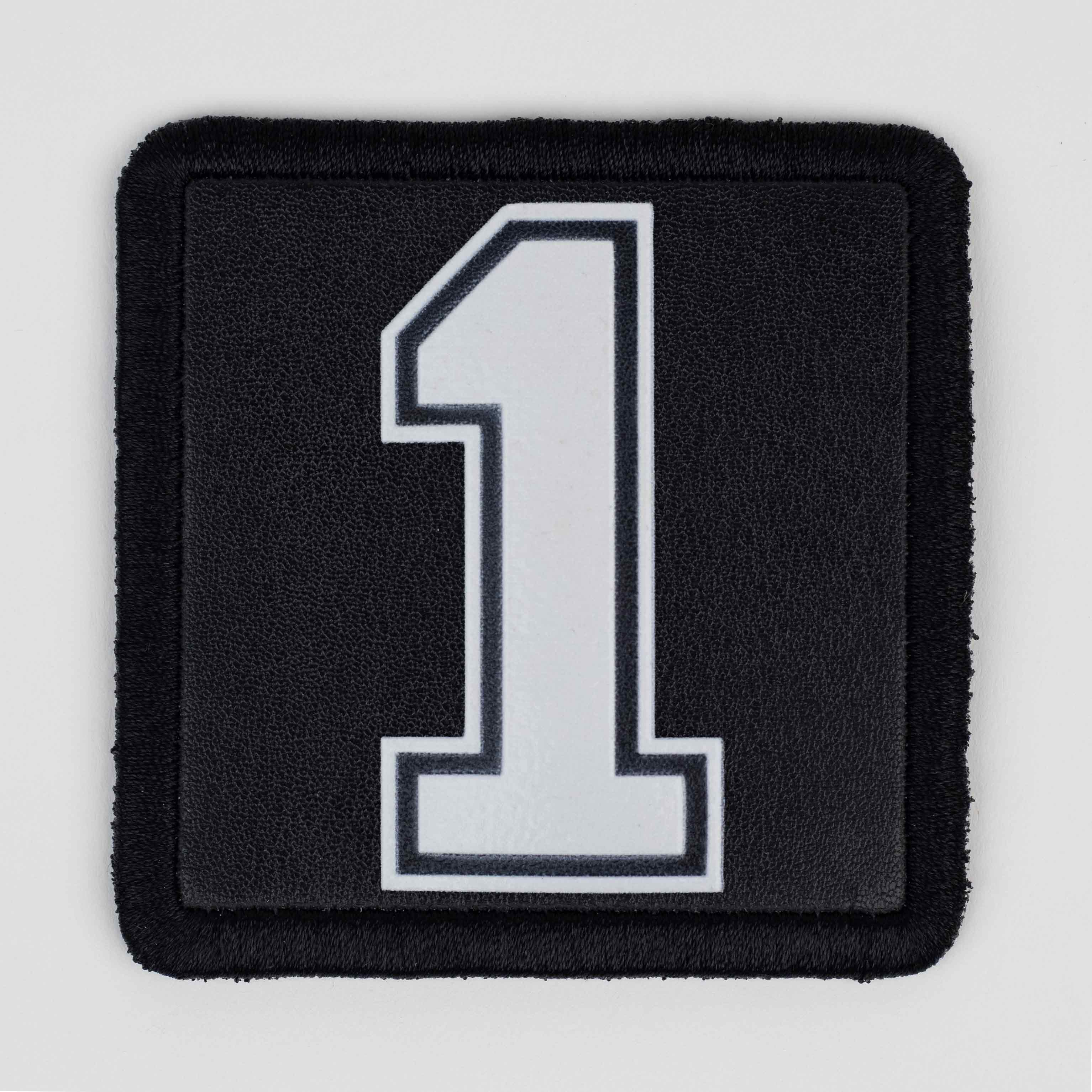 Number Series - Number 1 Black Patch