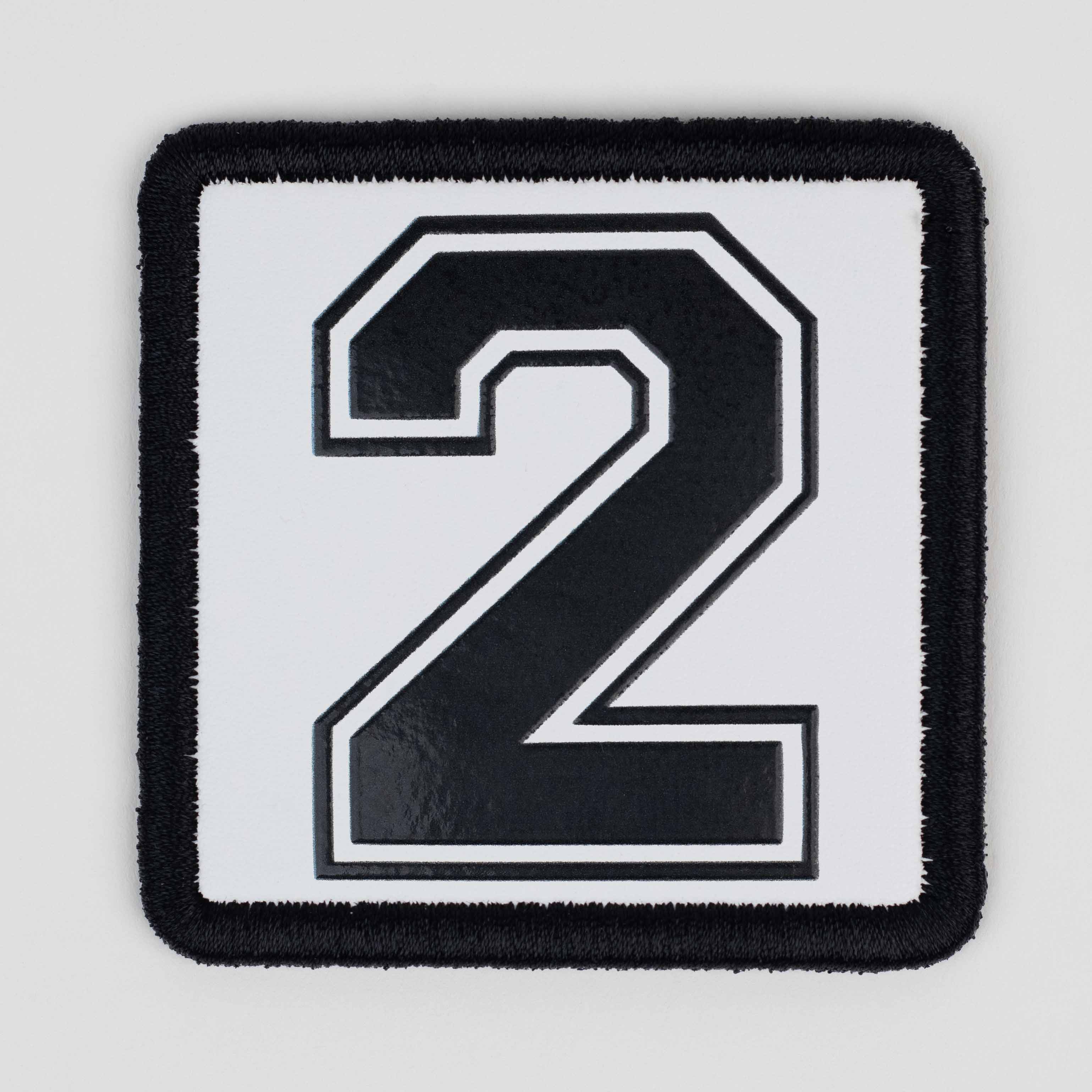 Number Series - Number 2 White Patch