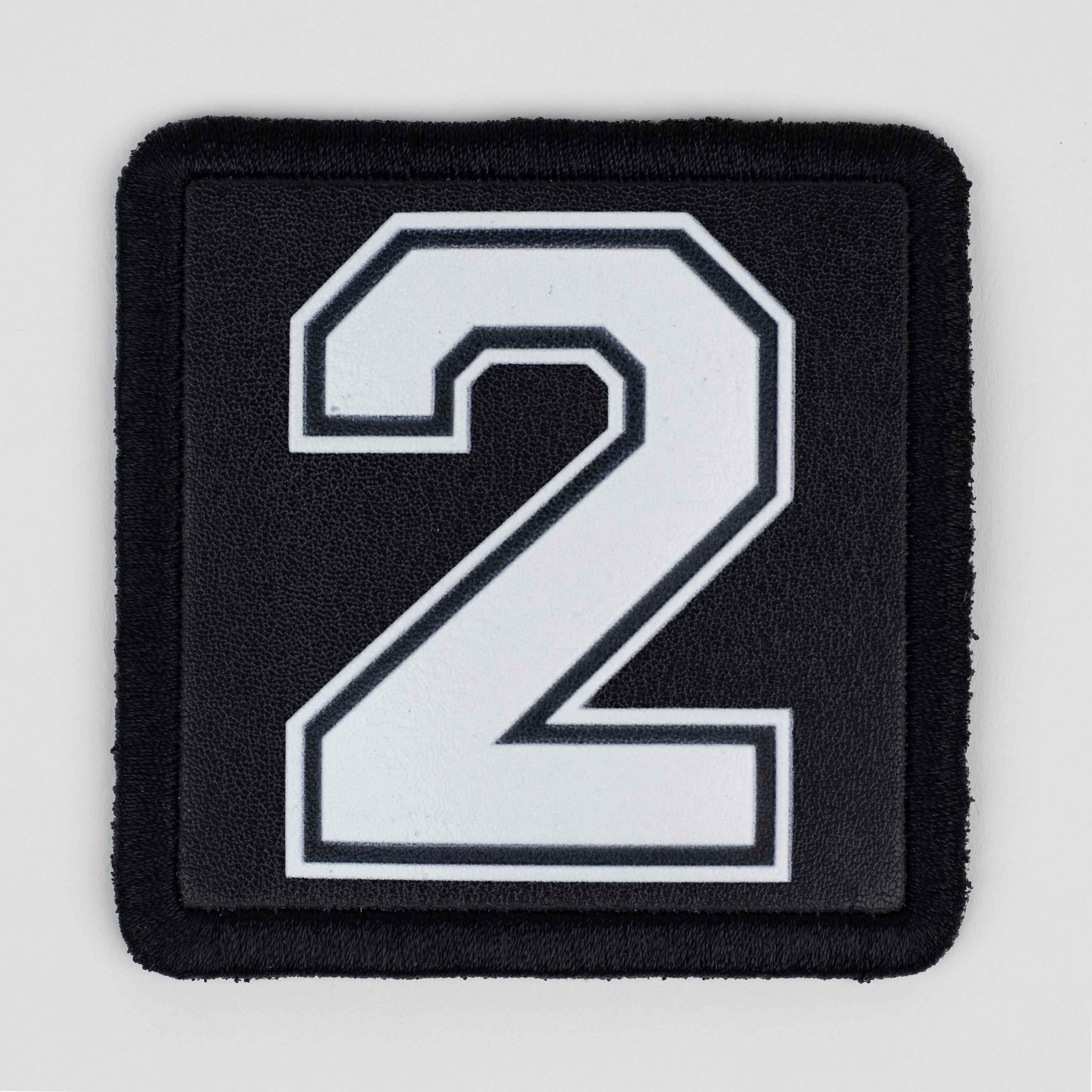 Number Series - Number 2 Black Patch