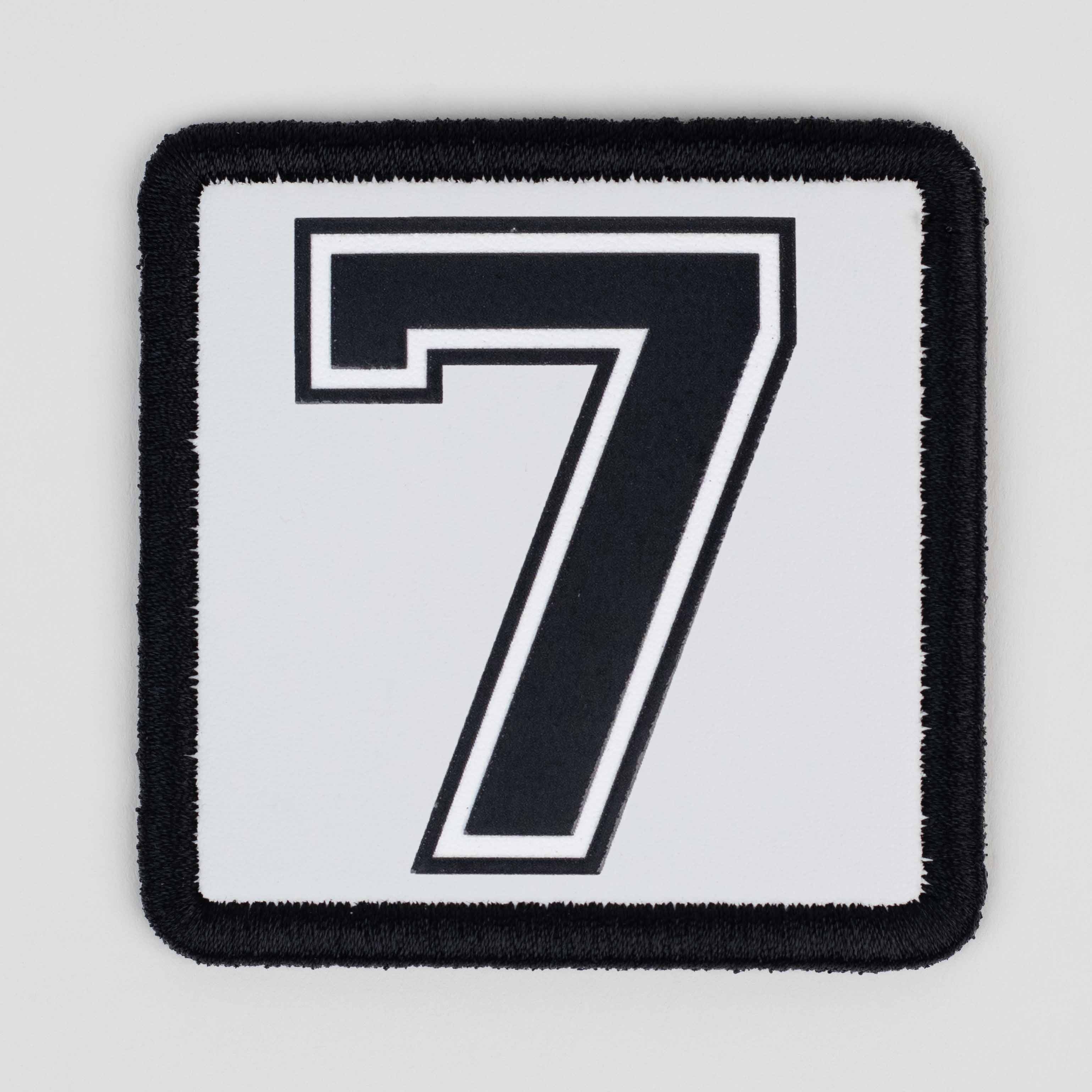 Number Series - Number 7 White Patch