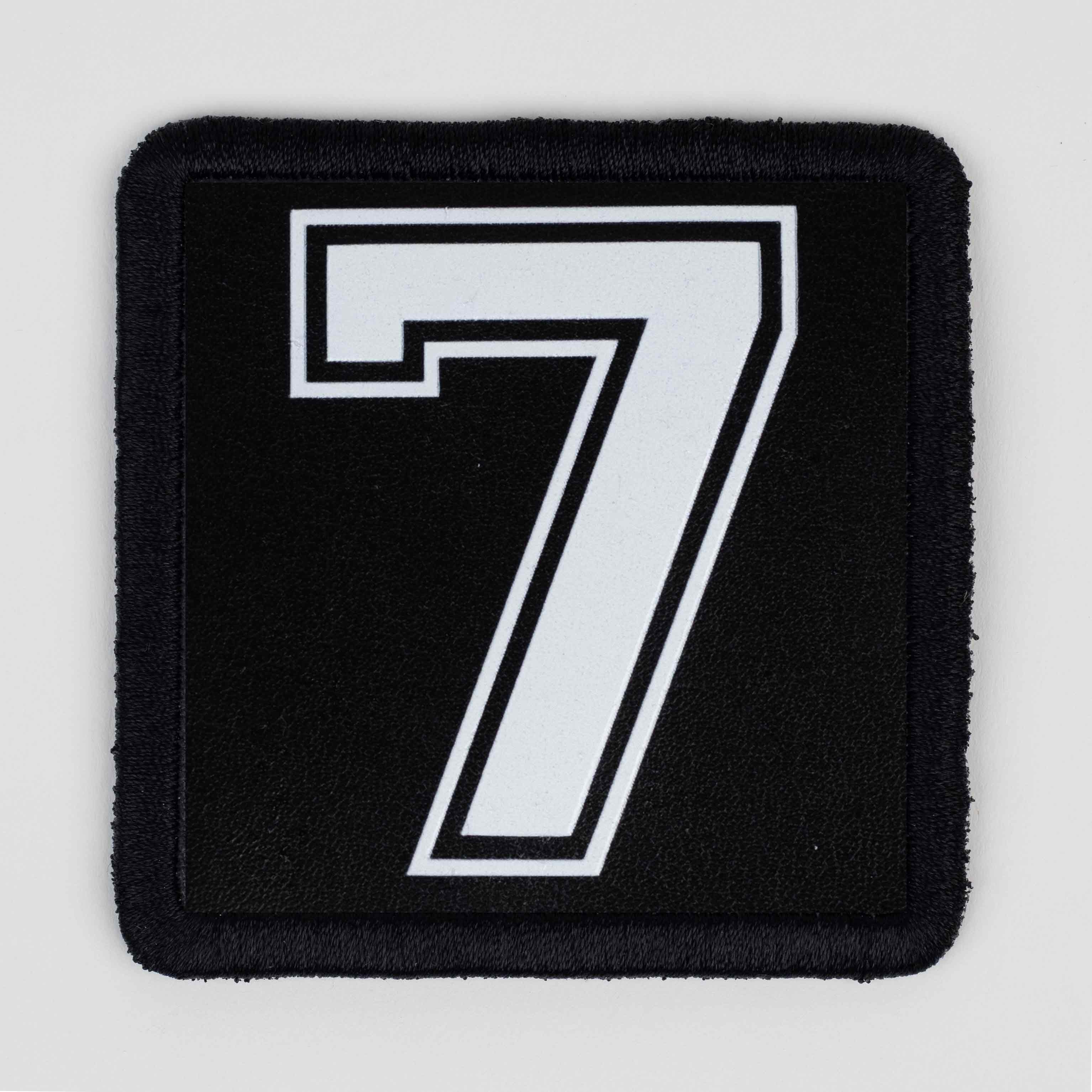 Number Series - Number 7 Black Patch