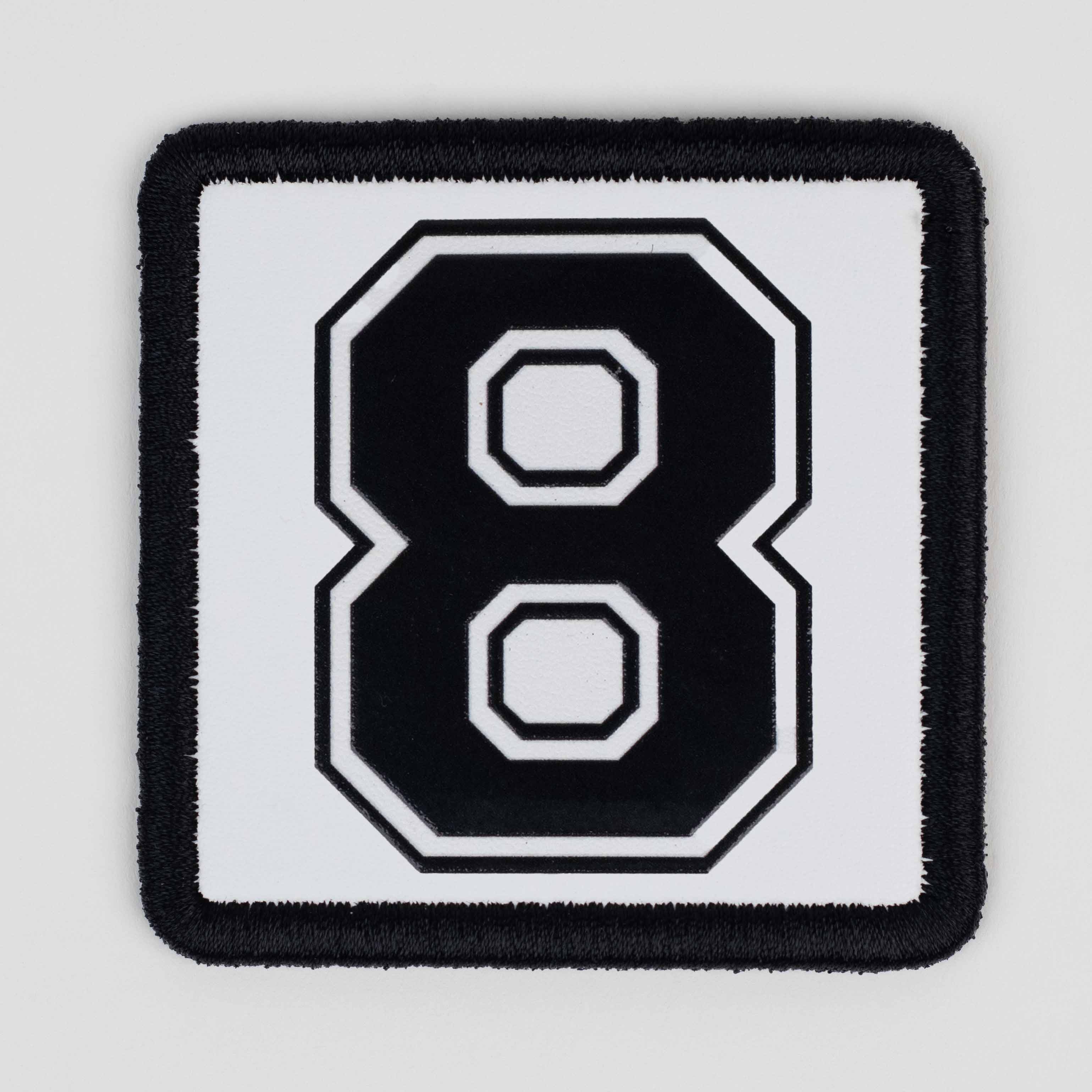 Number Series - Number 8 White Patch