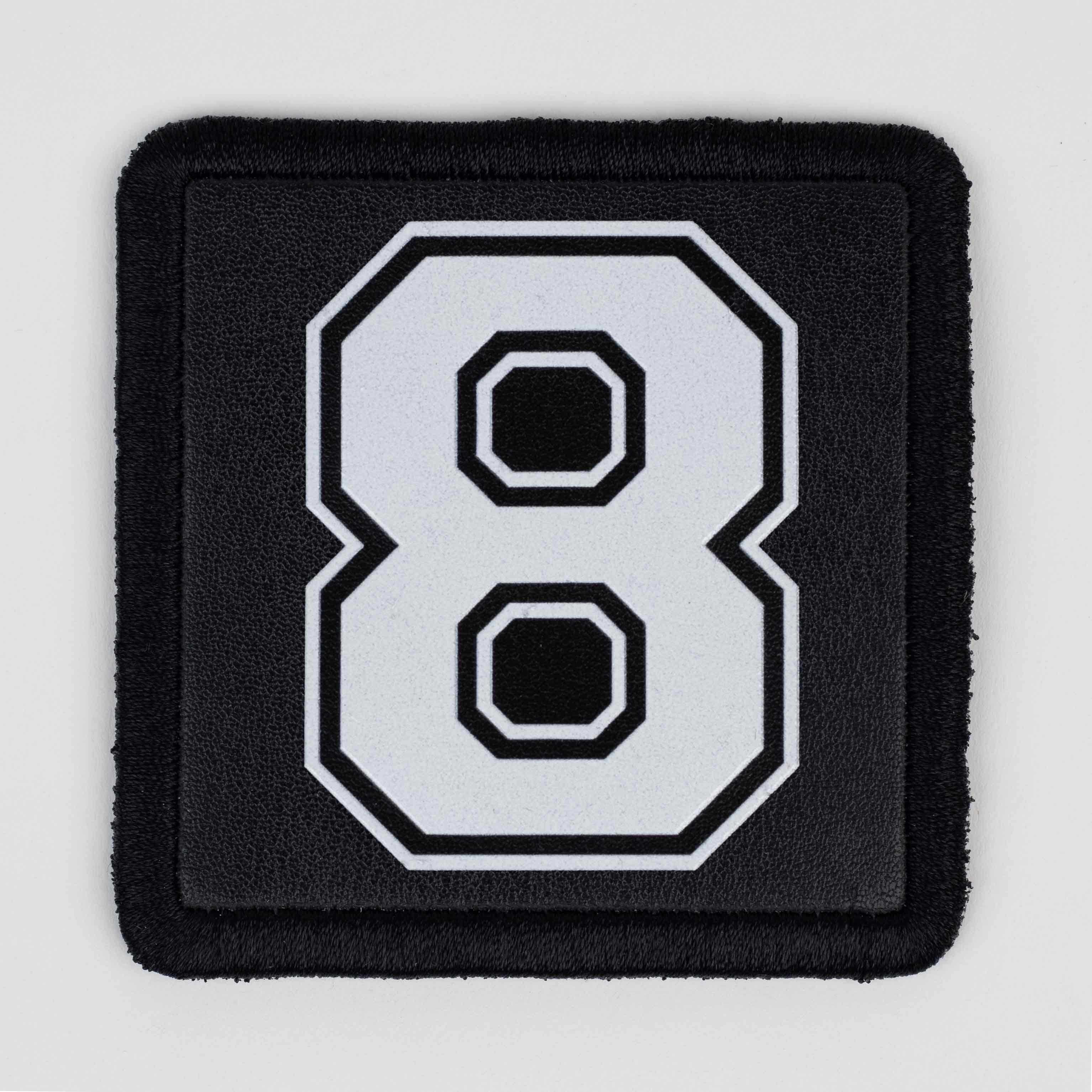 Number Series - Number 8 Black Patch