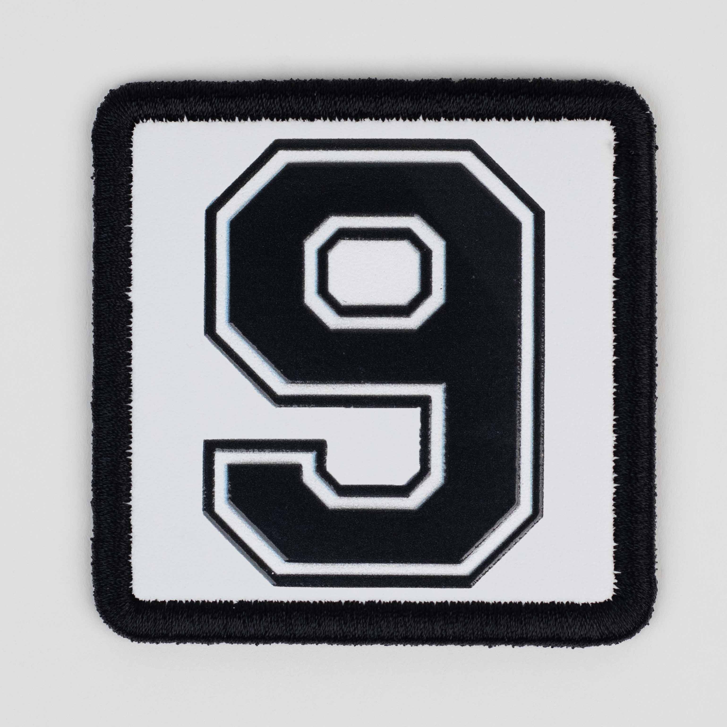 Number Series - Number 9 White Patch