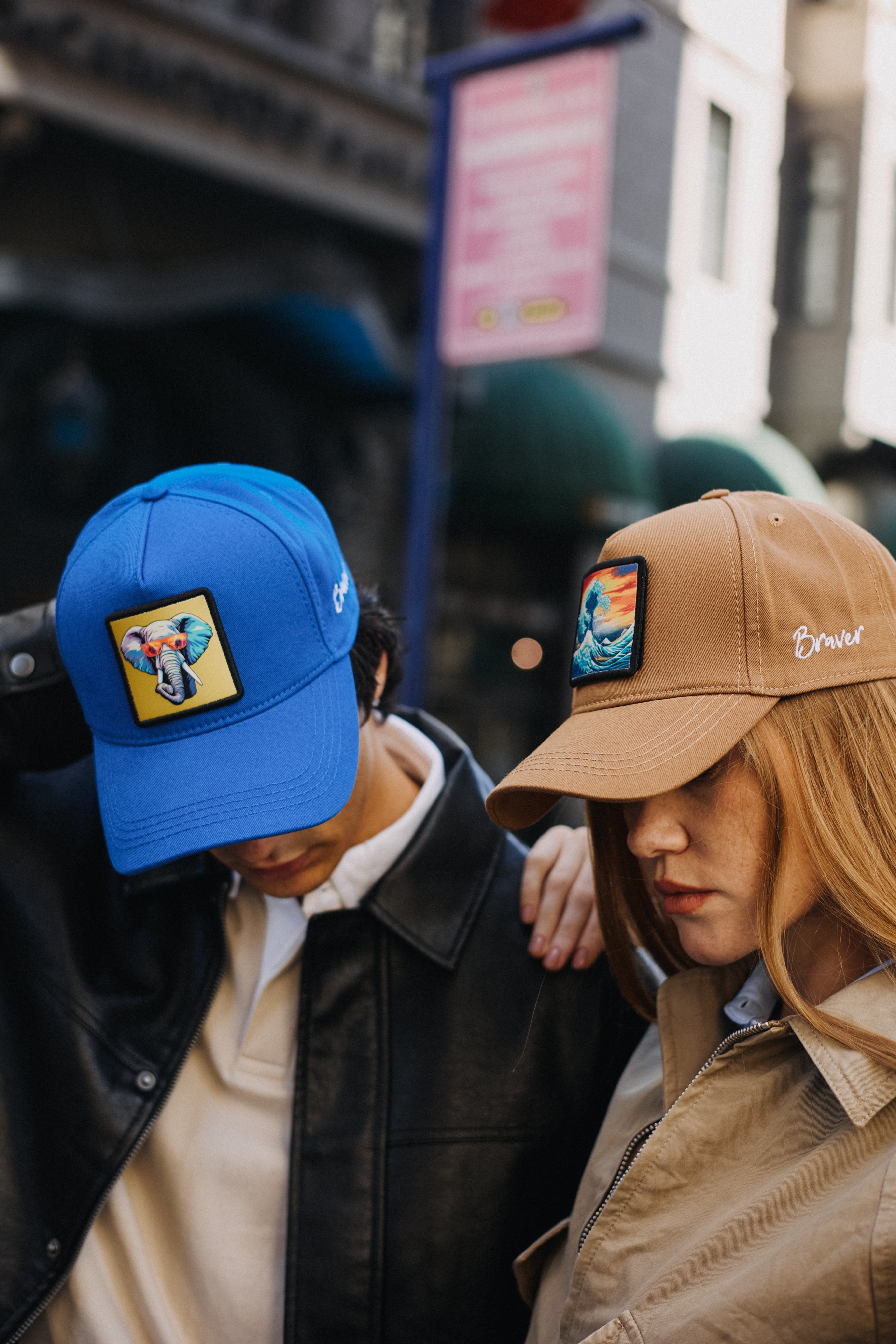 Elephant Night Blue/White Caps