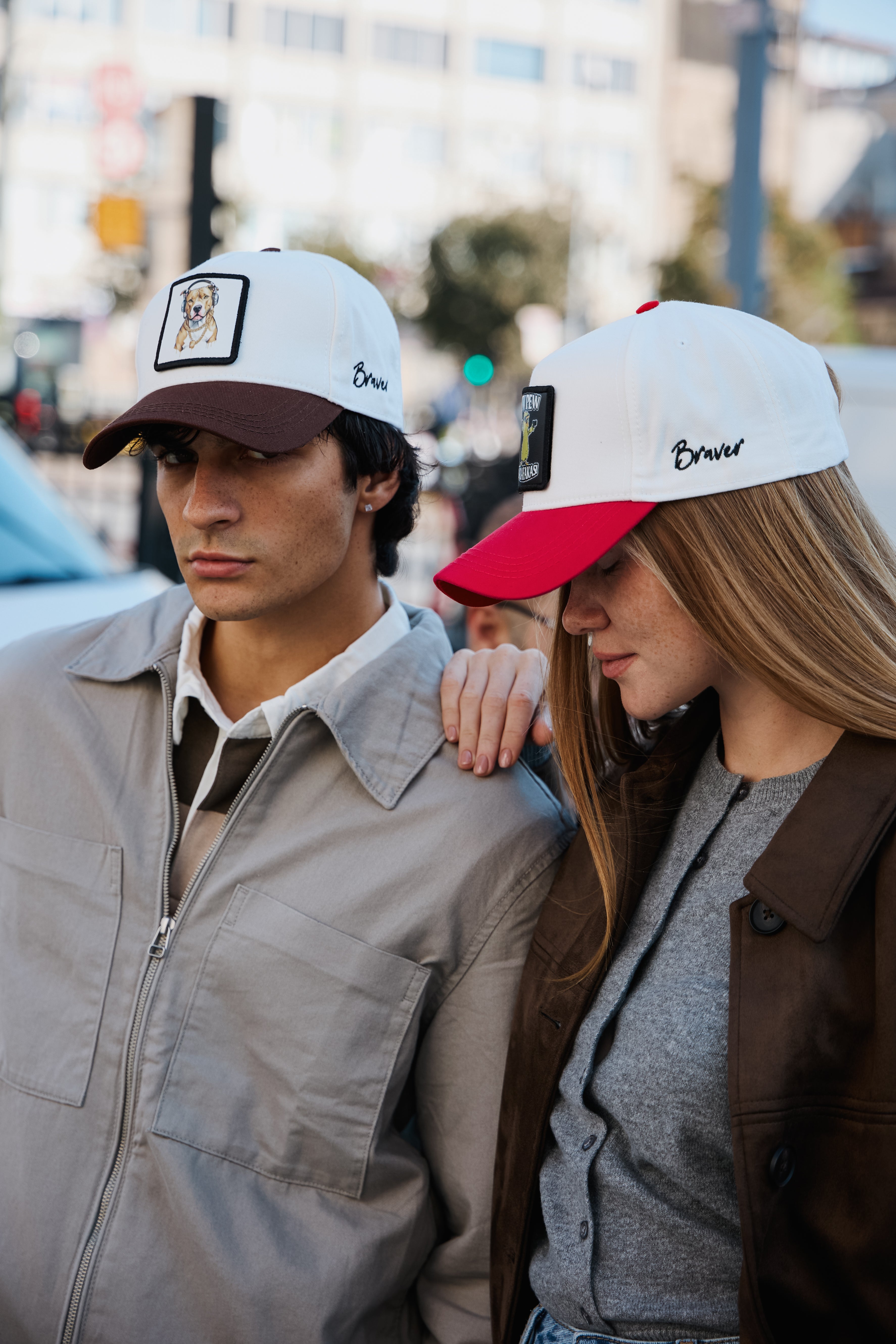 Gangsta Pitbull White/Navy Blue Cap