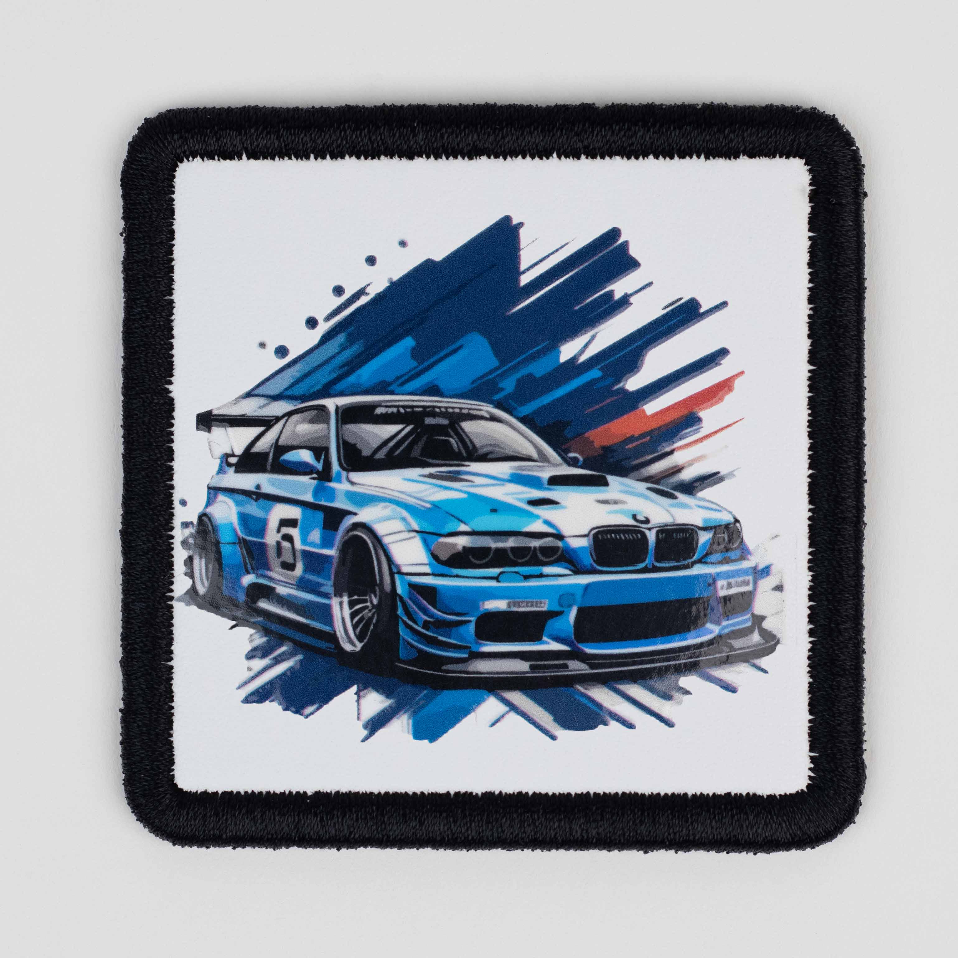 Art Series - Blue Race Car Patch