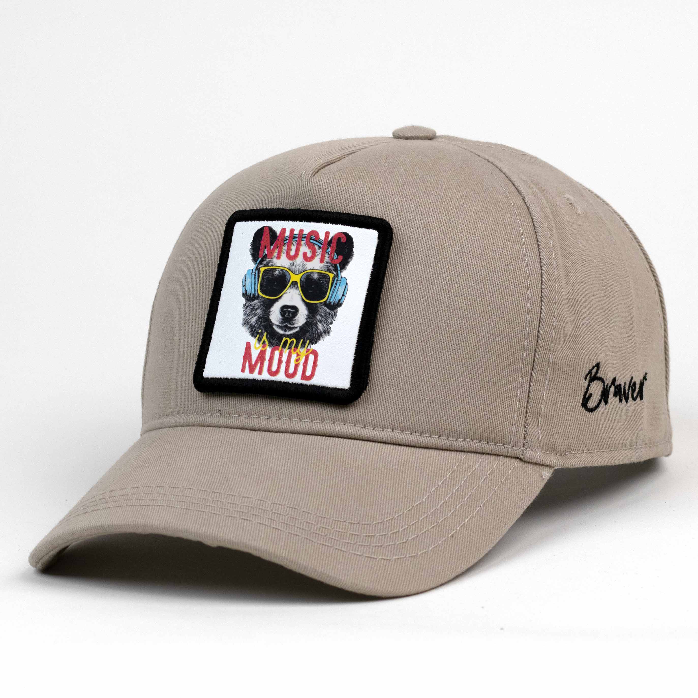 Music Is My Mood Bear Cap