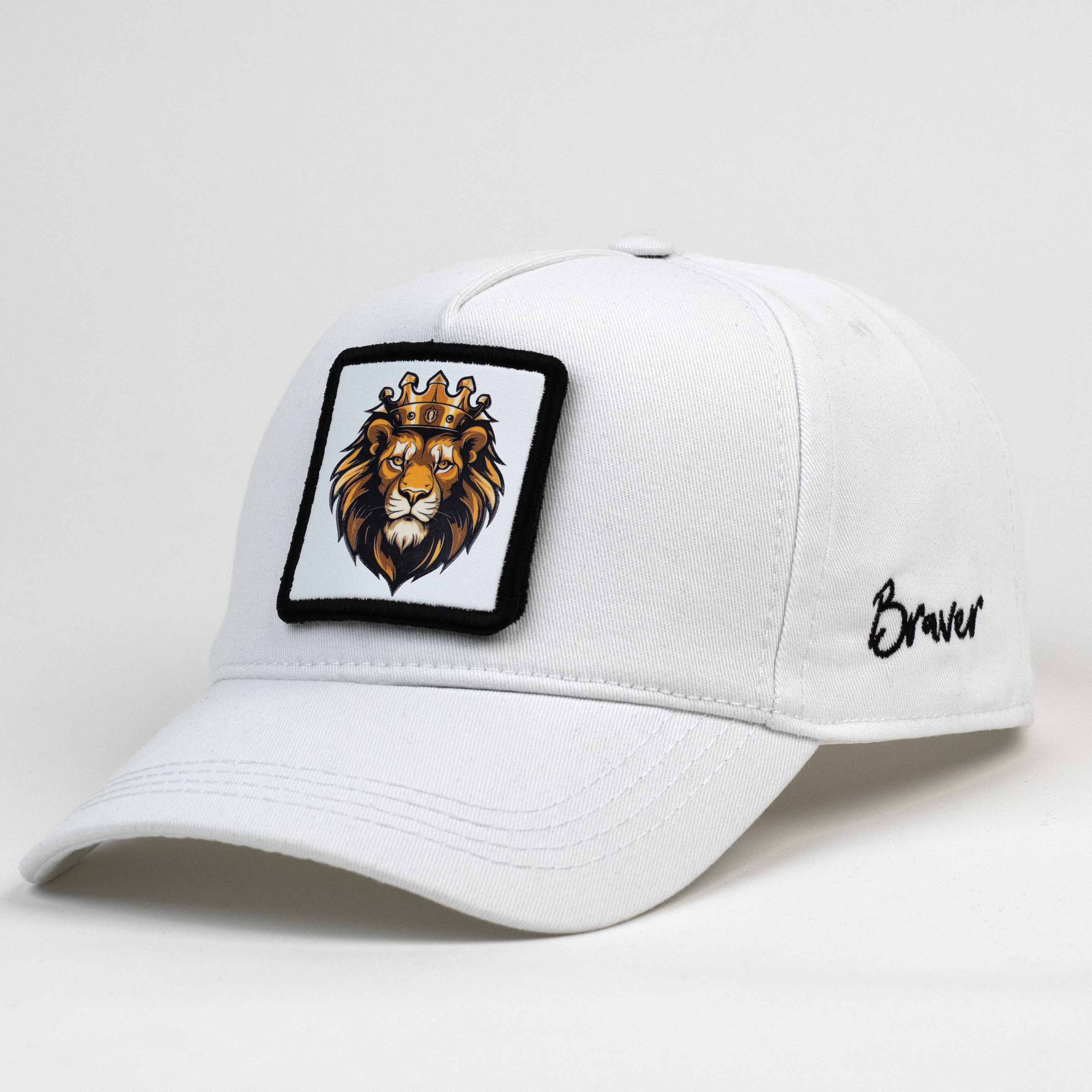 King Lion White Cap