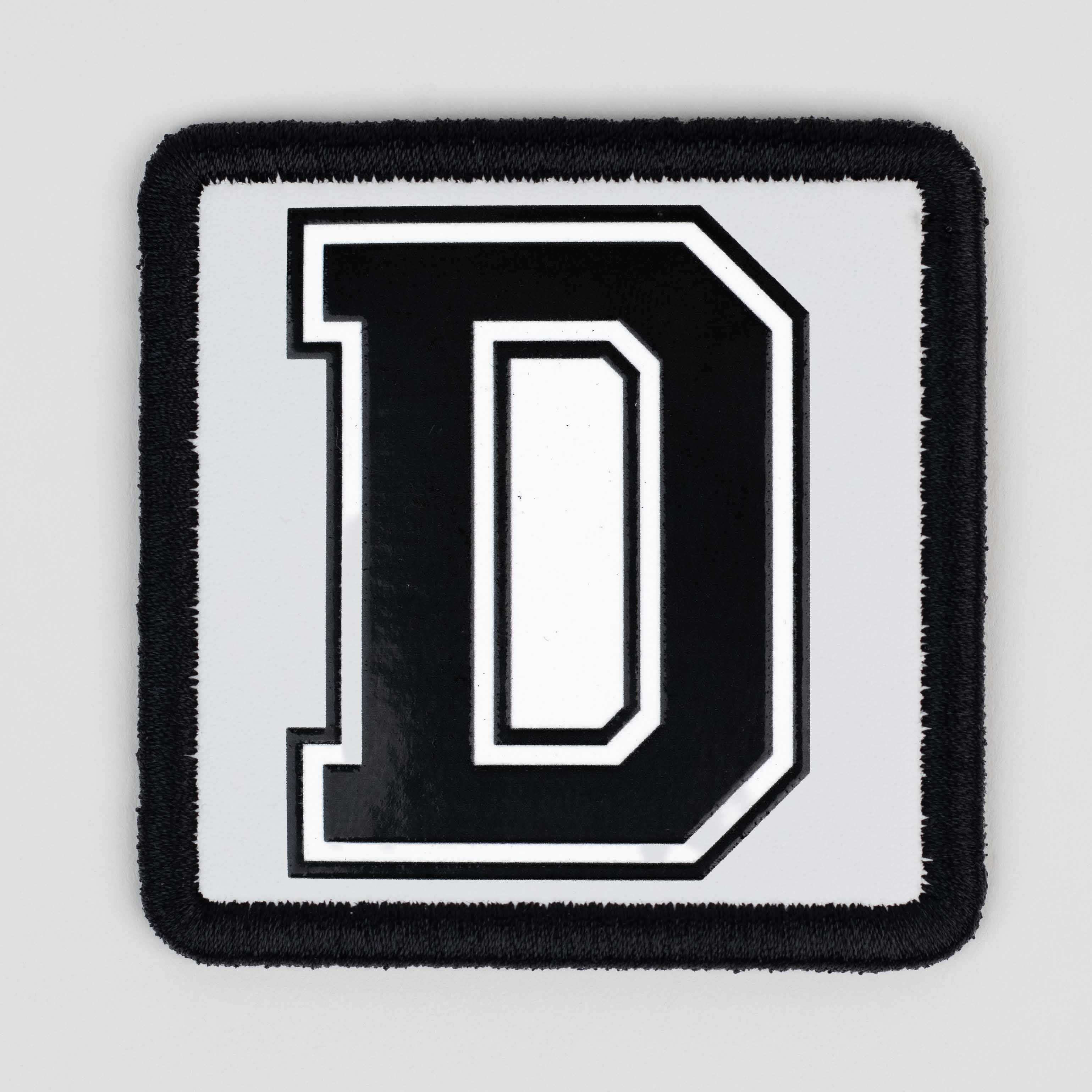 Letter Series - D Letter White Patch