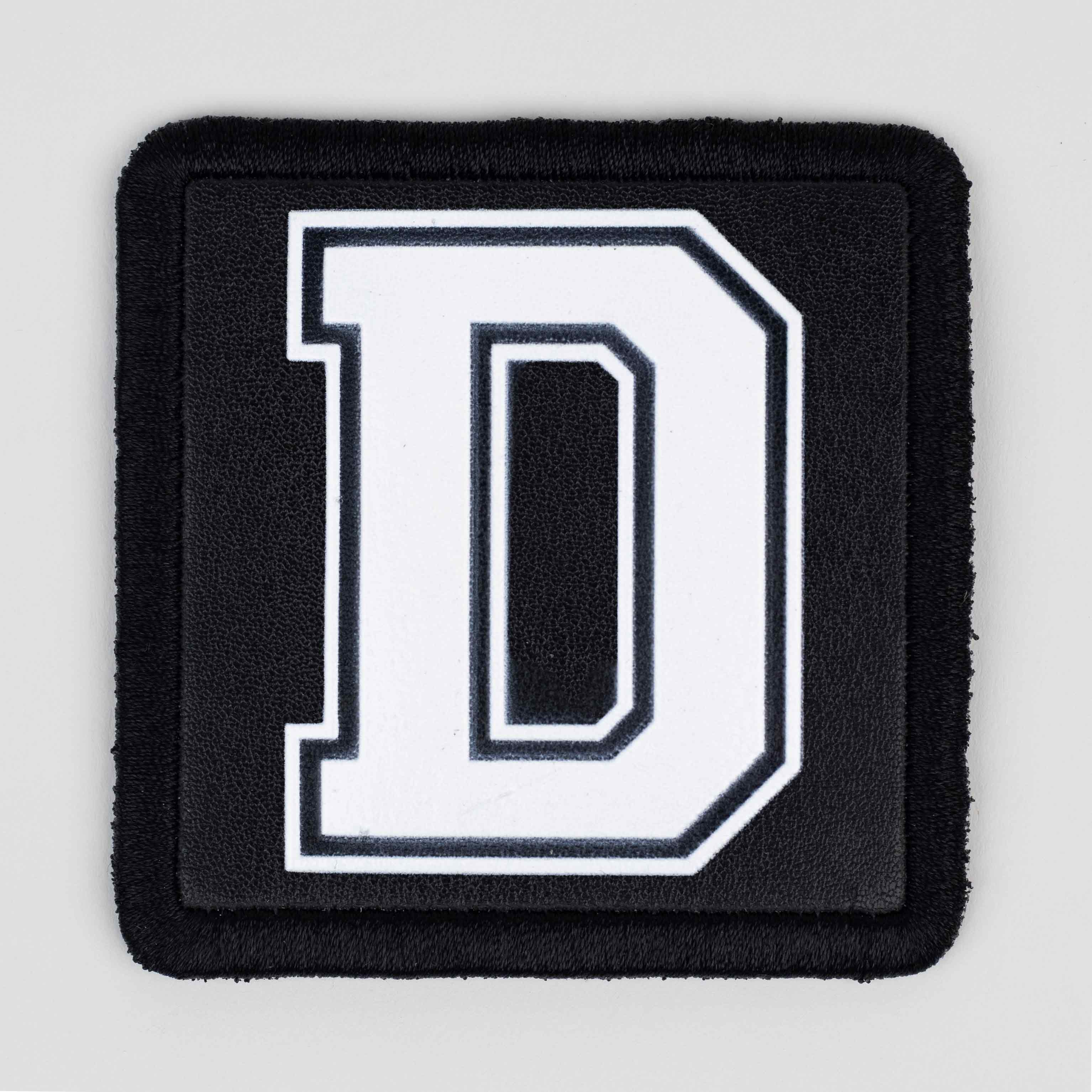 Letter Series - D Letter Black Patch