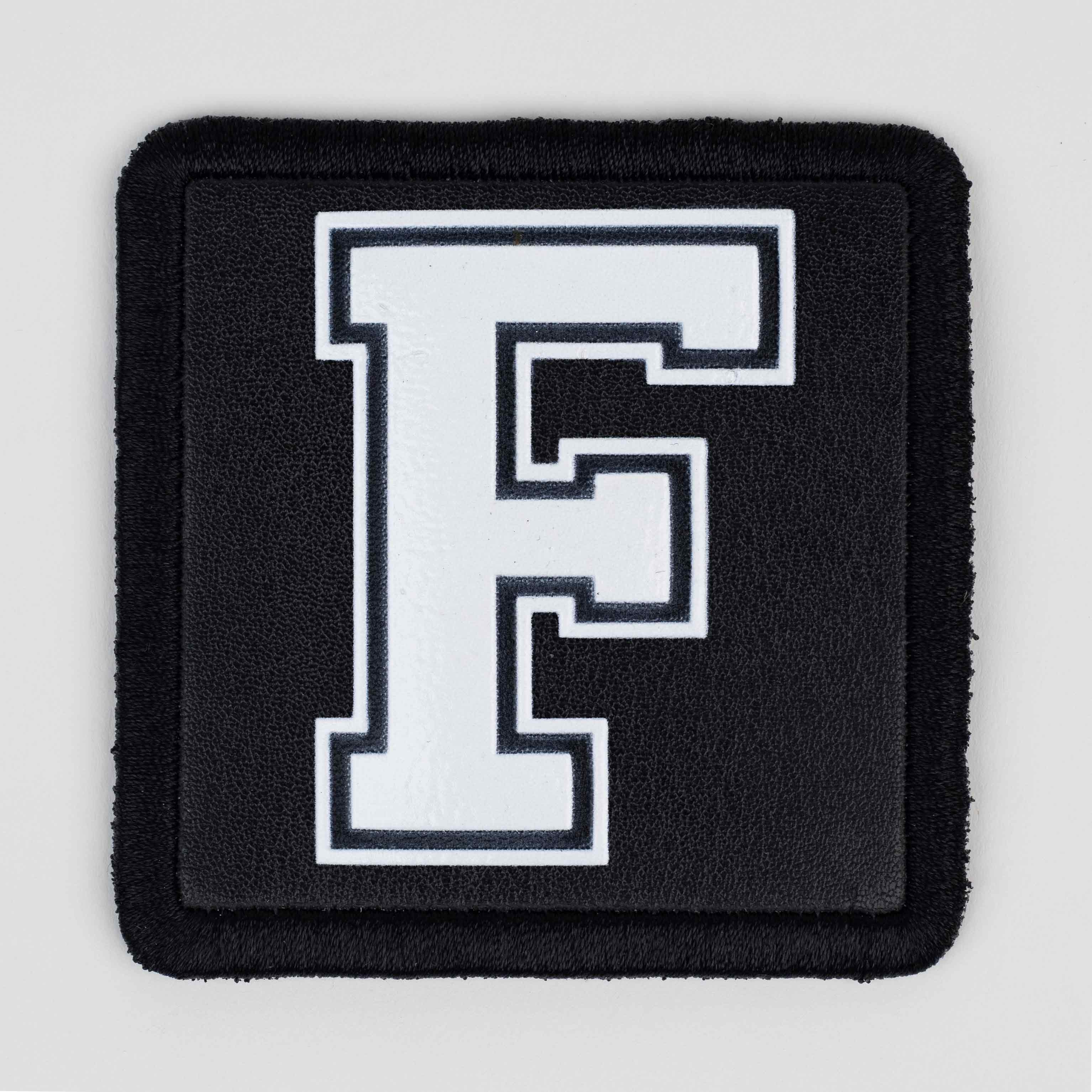 Letter Series - F Letter Black Patch