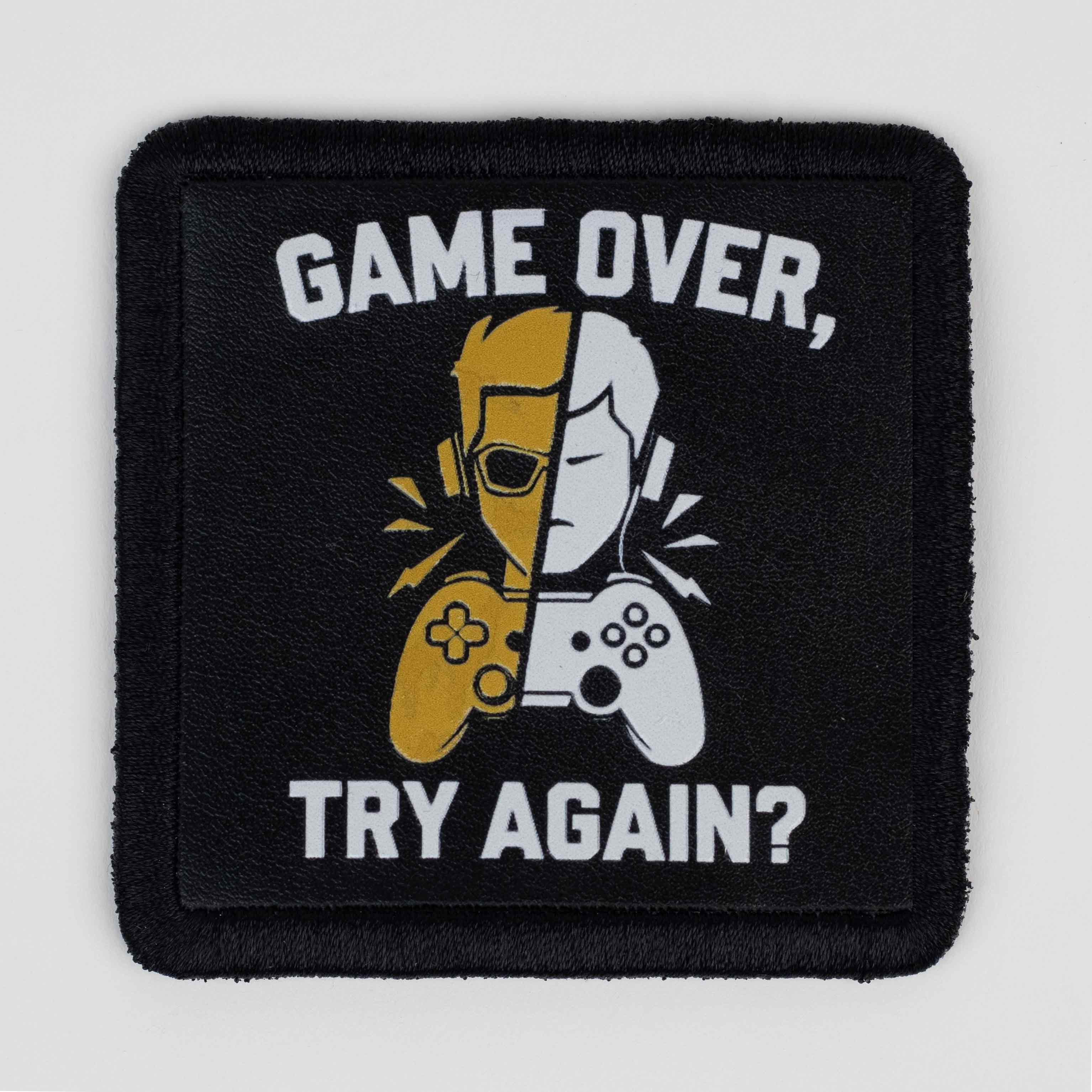 Quote Series - Game Over Try Again Black Patch