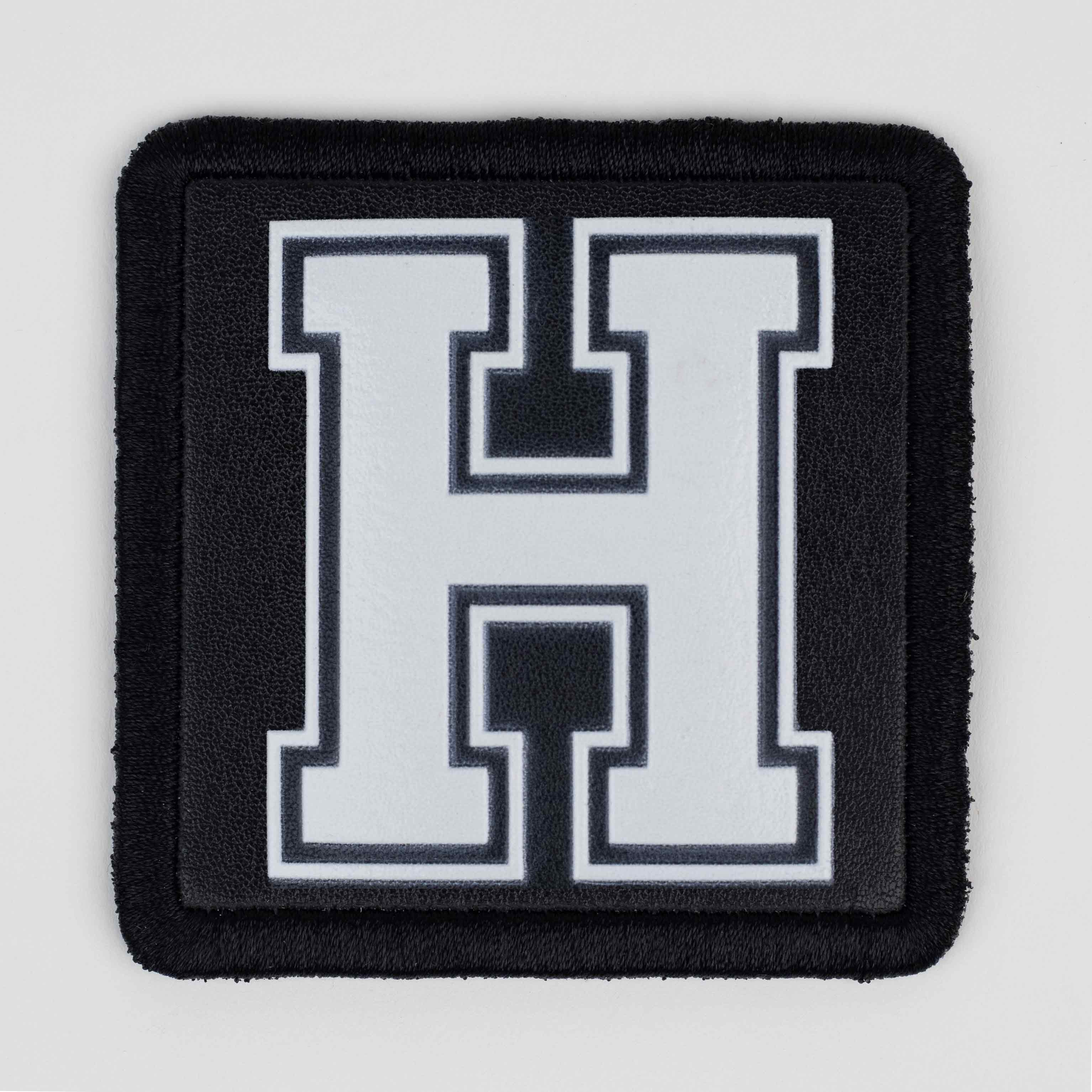 Letter Series - H Letter Black Patch