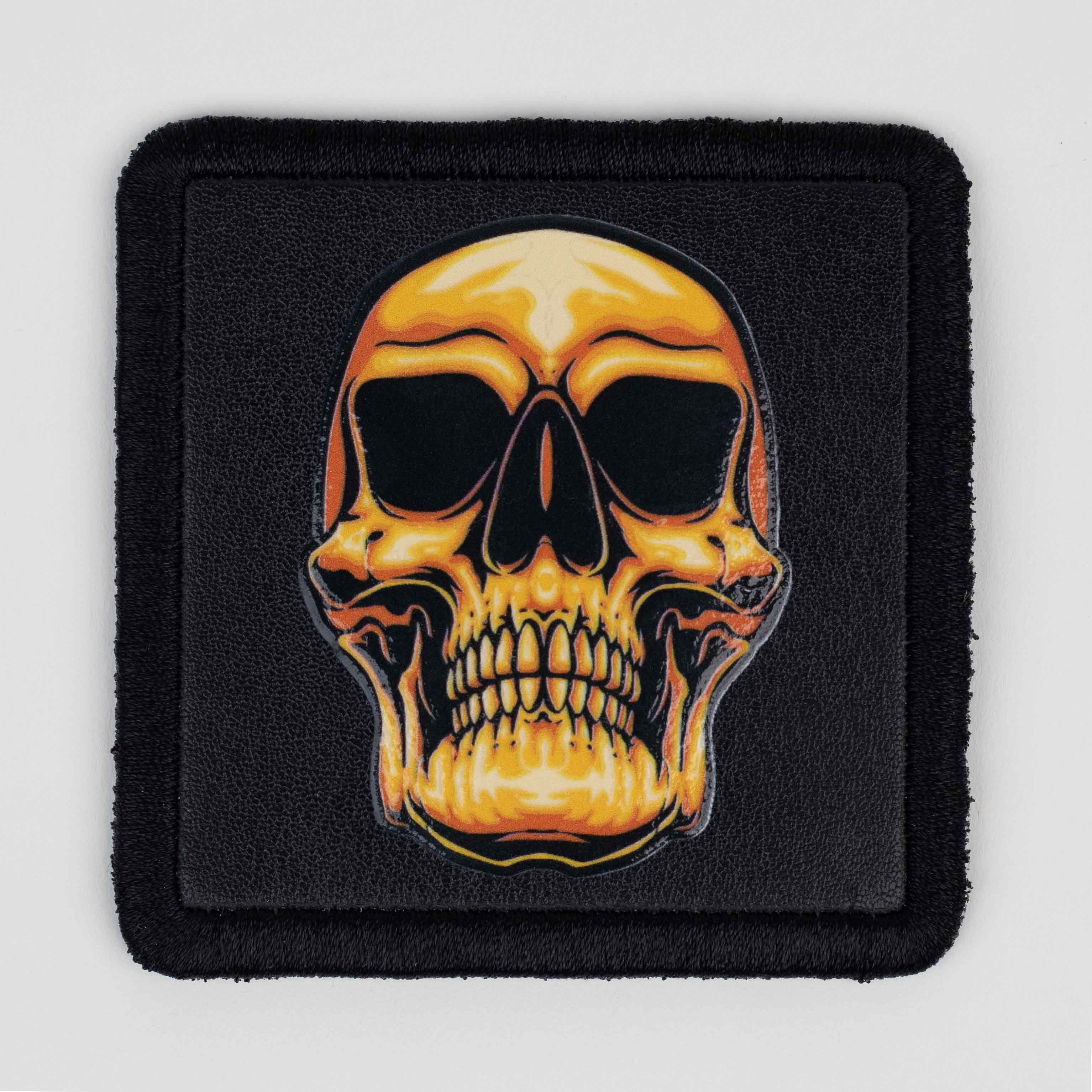 Art Series - Flaming Skull Black Patch