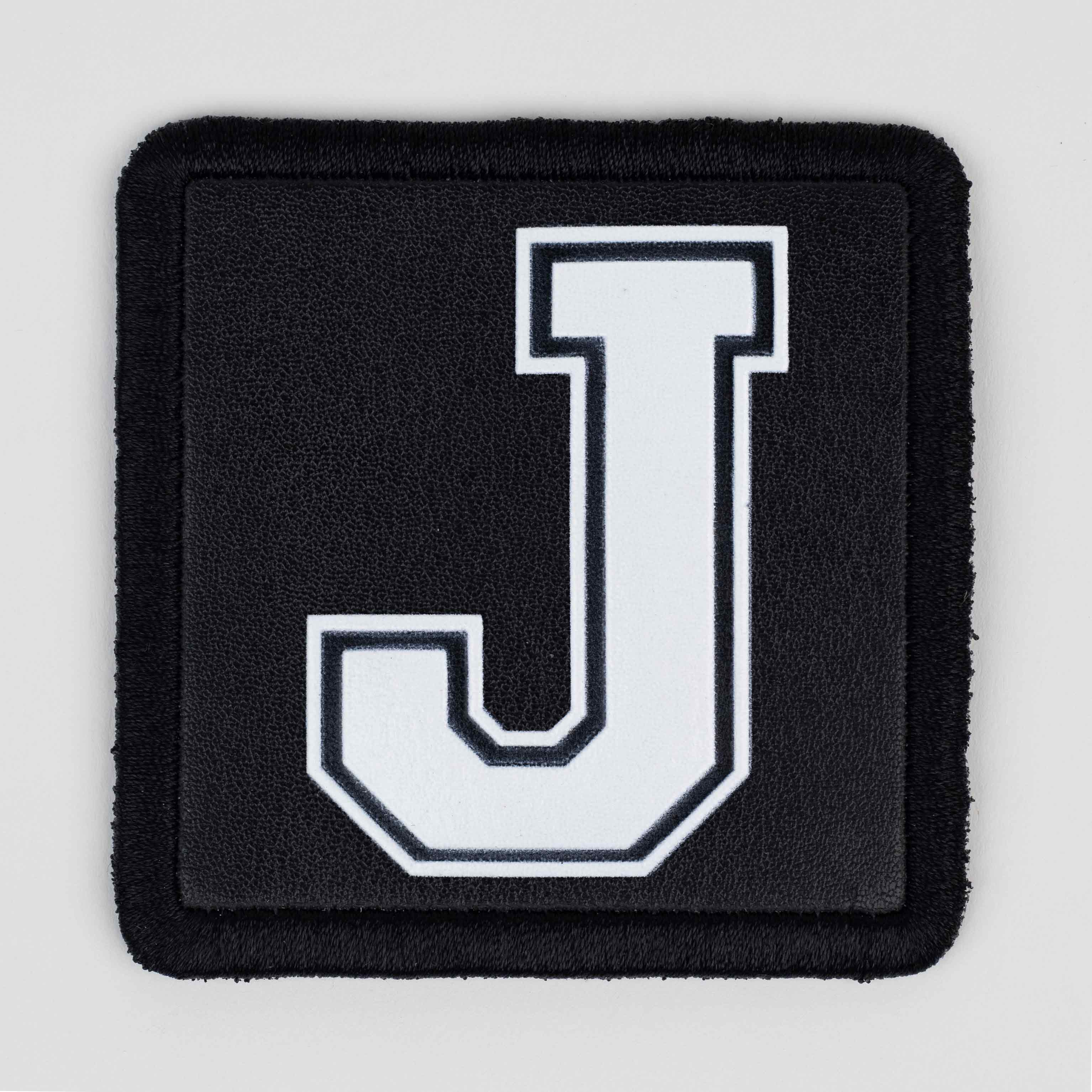 Letter Series - J Letter Black Patch