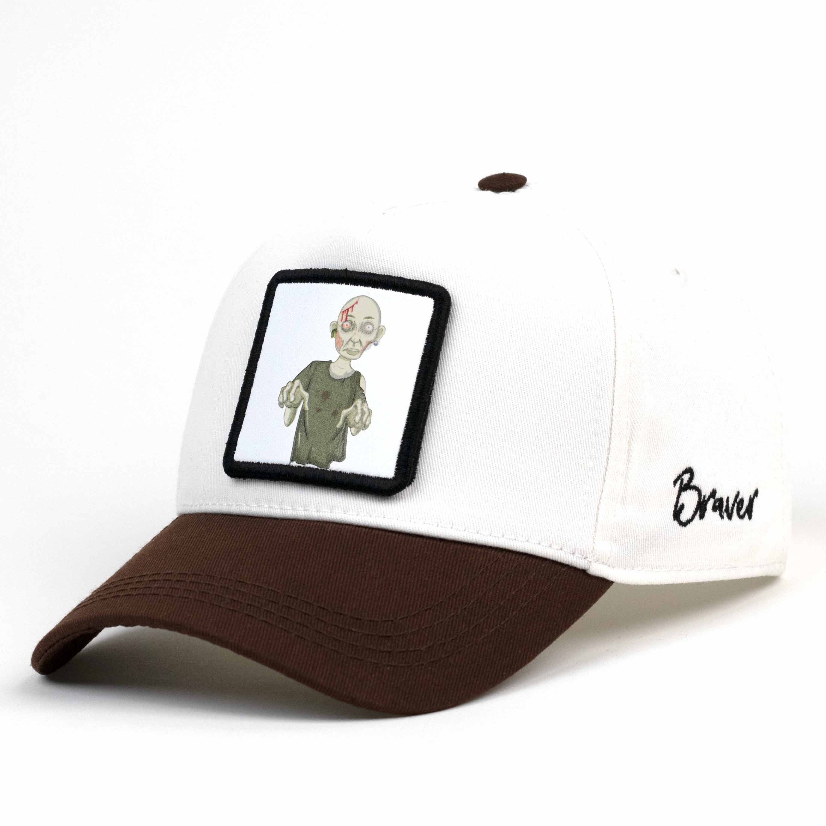 Zombie White/Brown Cap