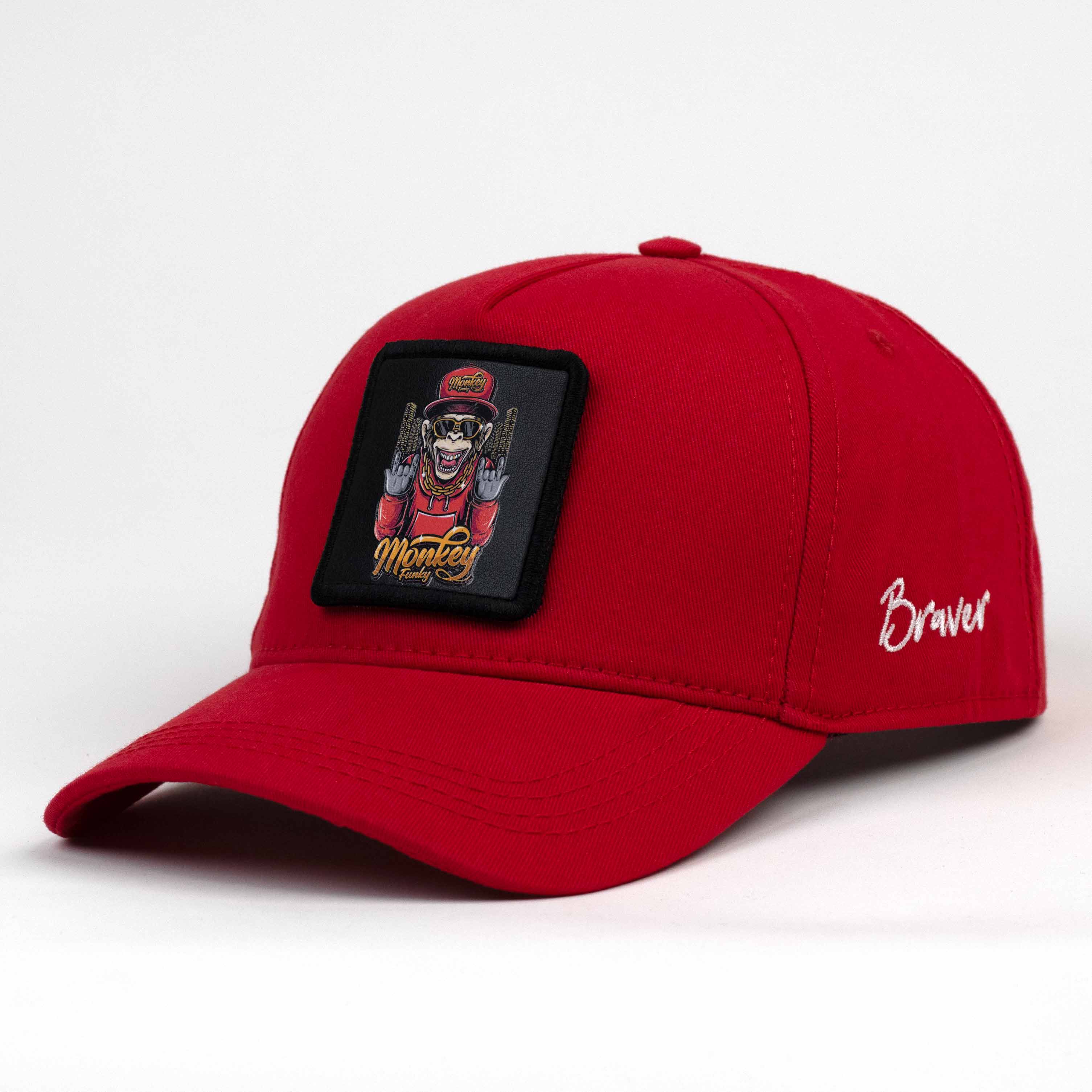 Gangsta Monkey Red Cap