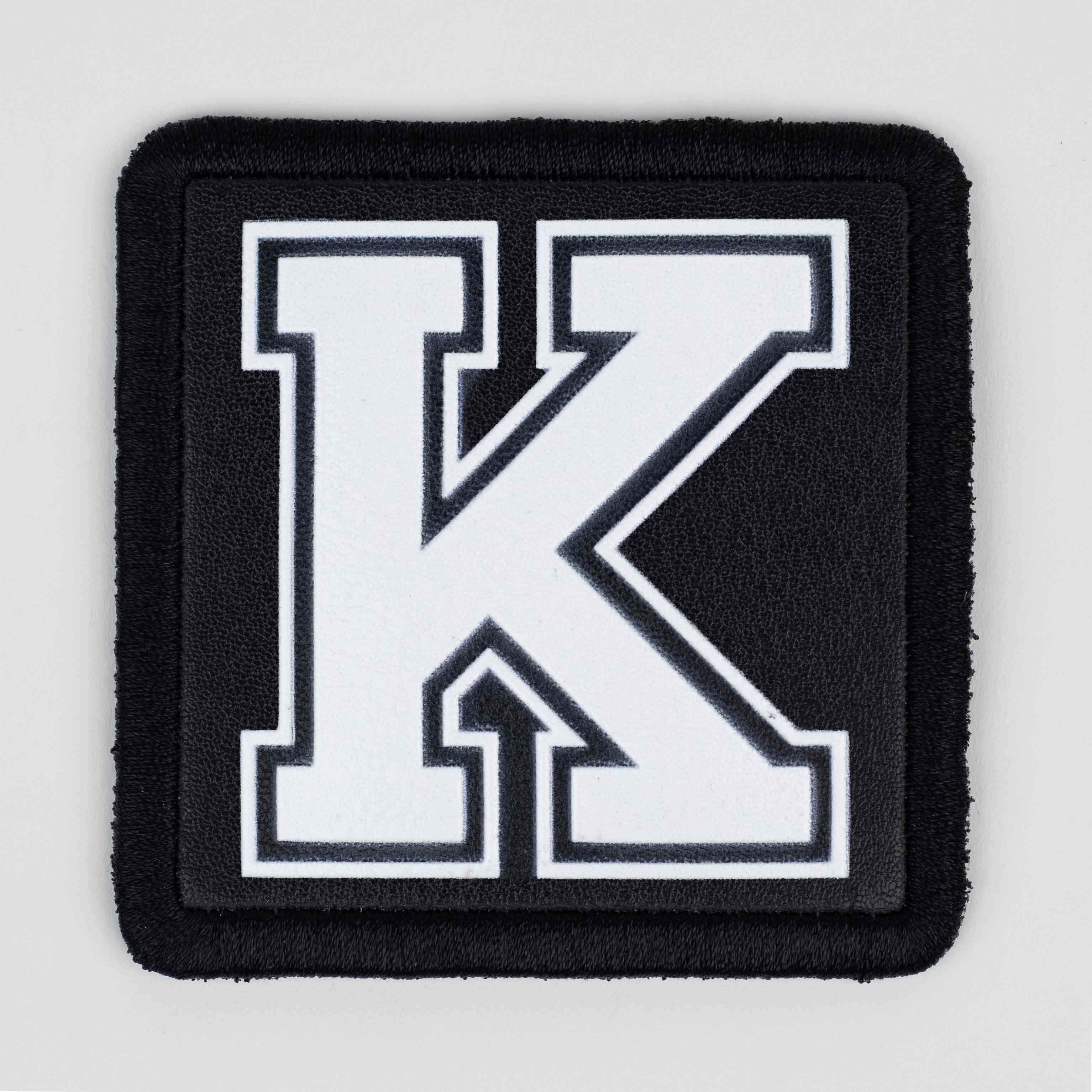 Letter Series - K Letter Black Patch