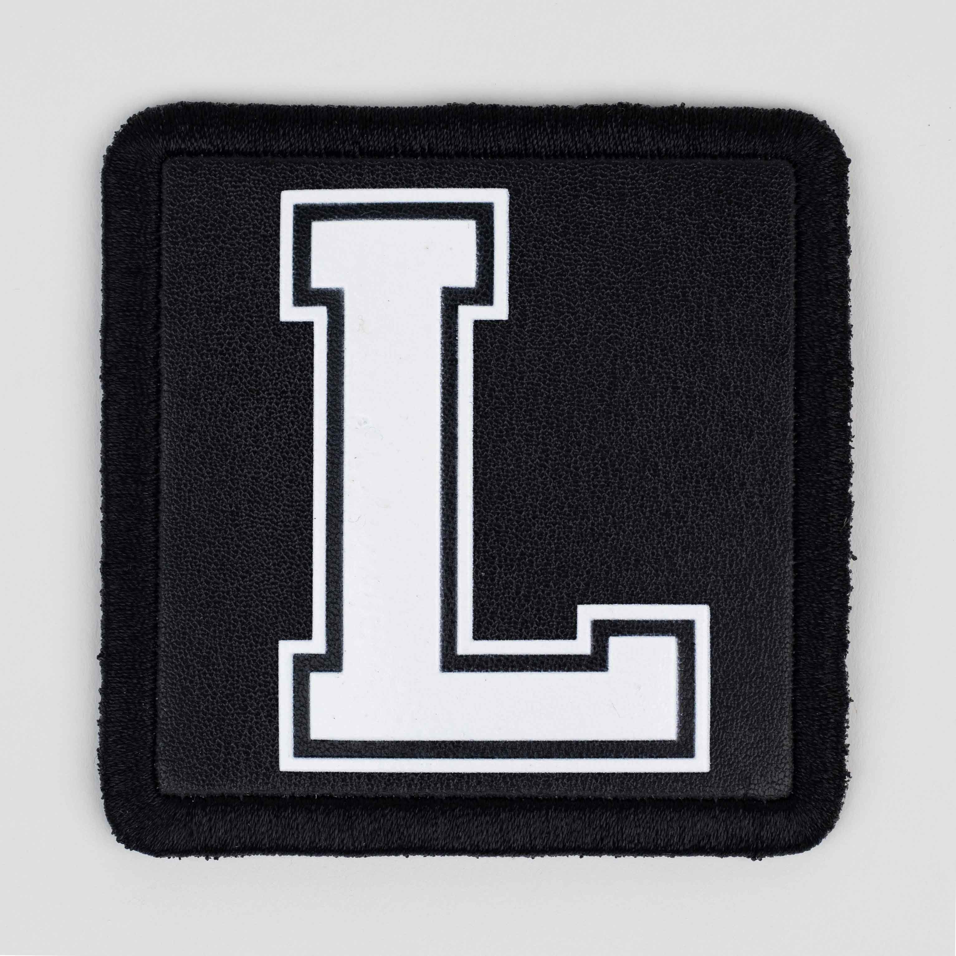 Letter Series - L Letter Black Patch