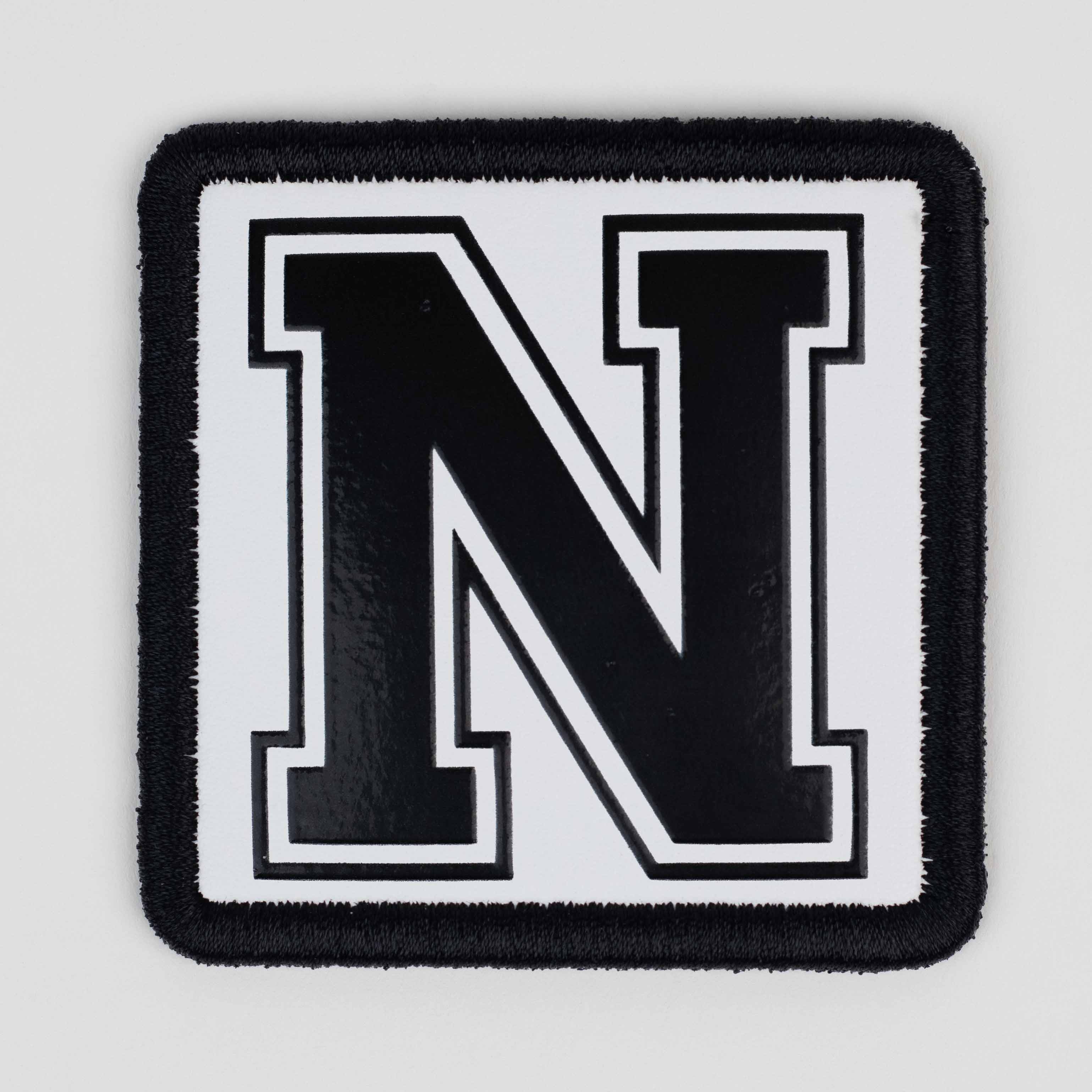 Letter Series - N Letter White Patch