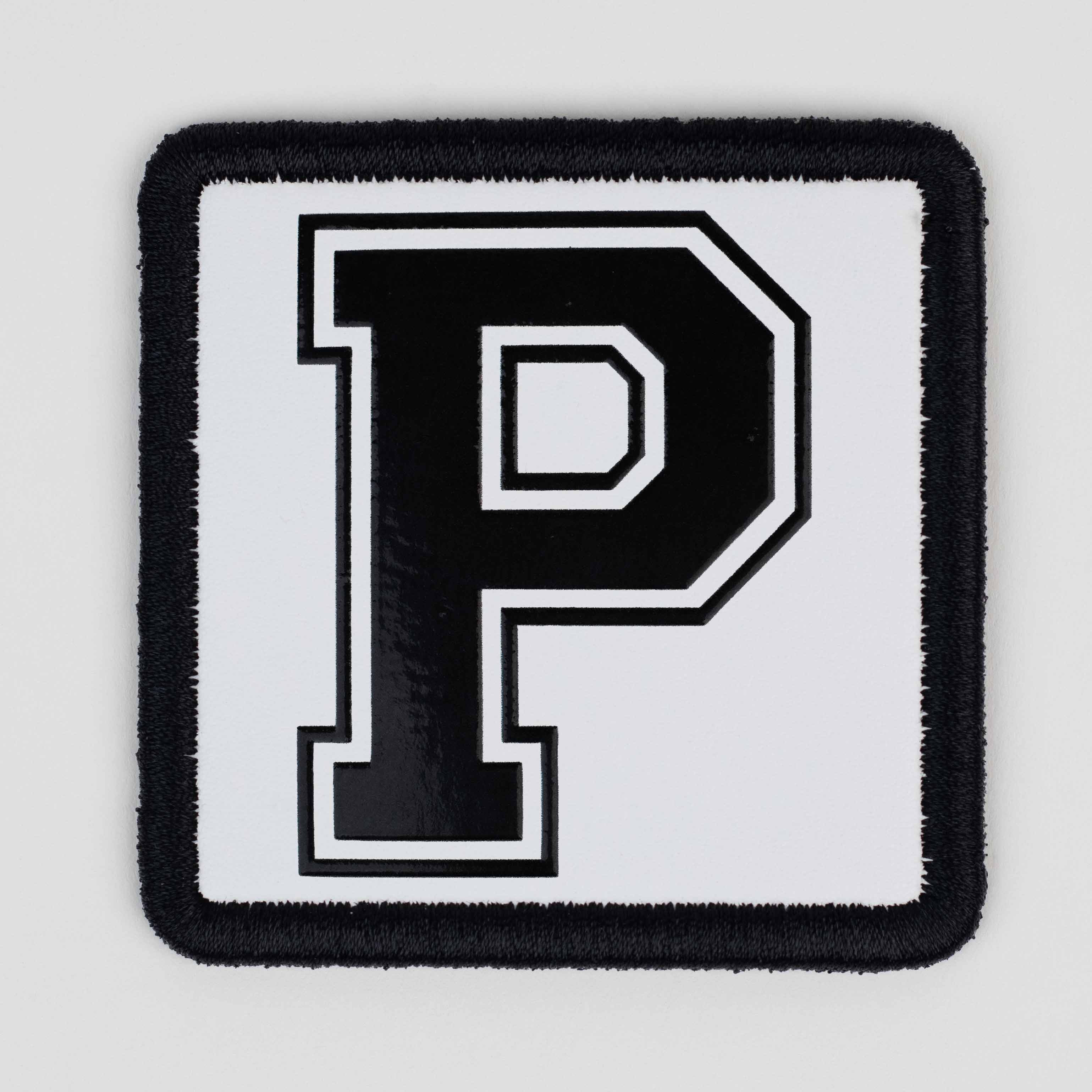 Letter Series - P Letter White Patch
