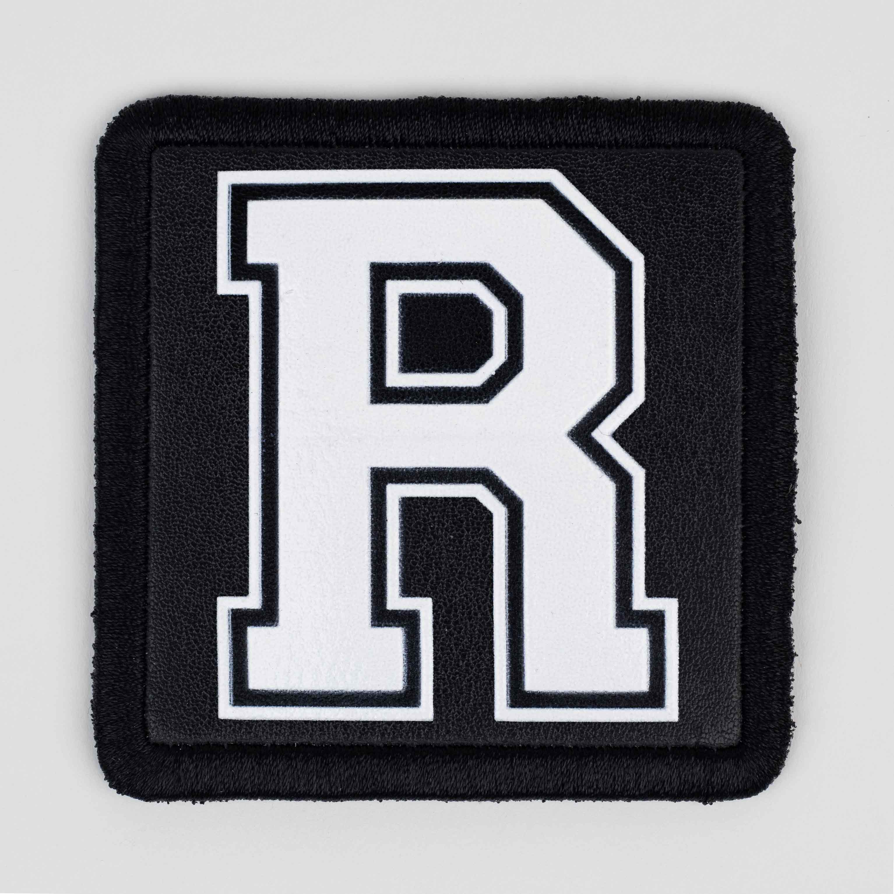 Letter Series - R Letter Black Patch