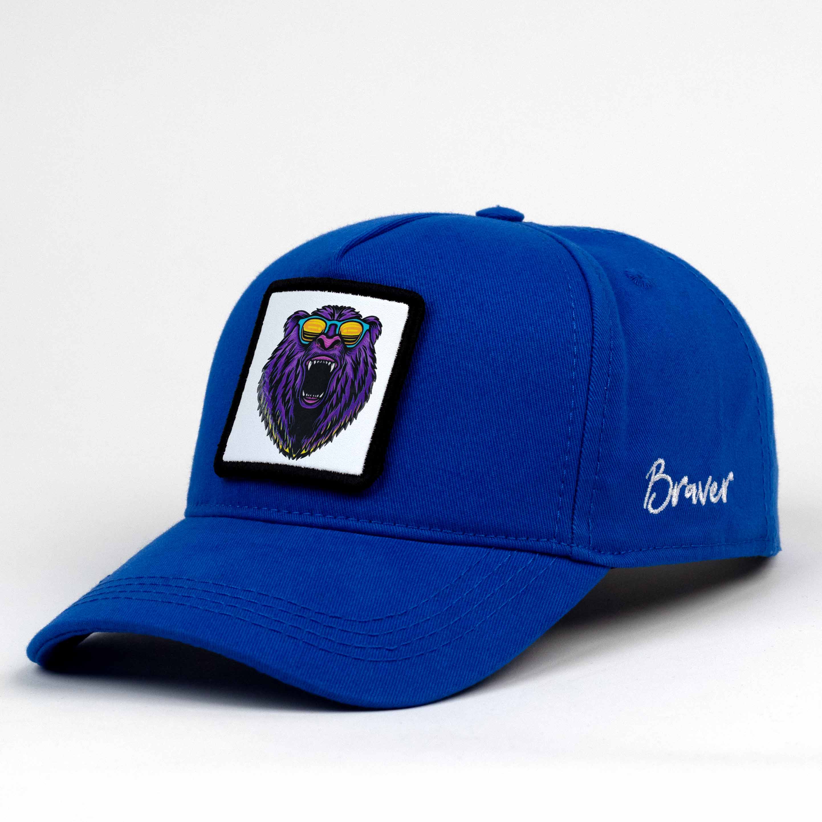 Brave Bear Blue Cap
