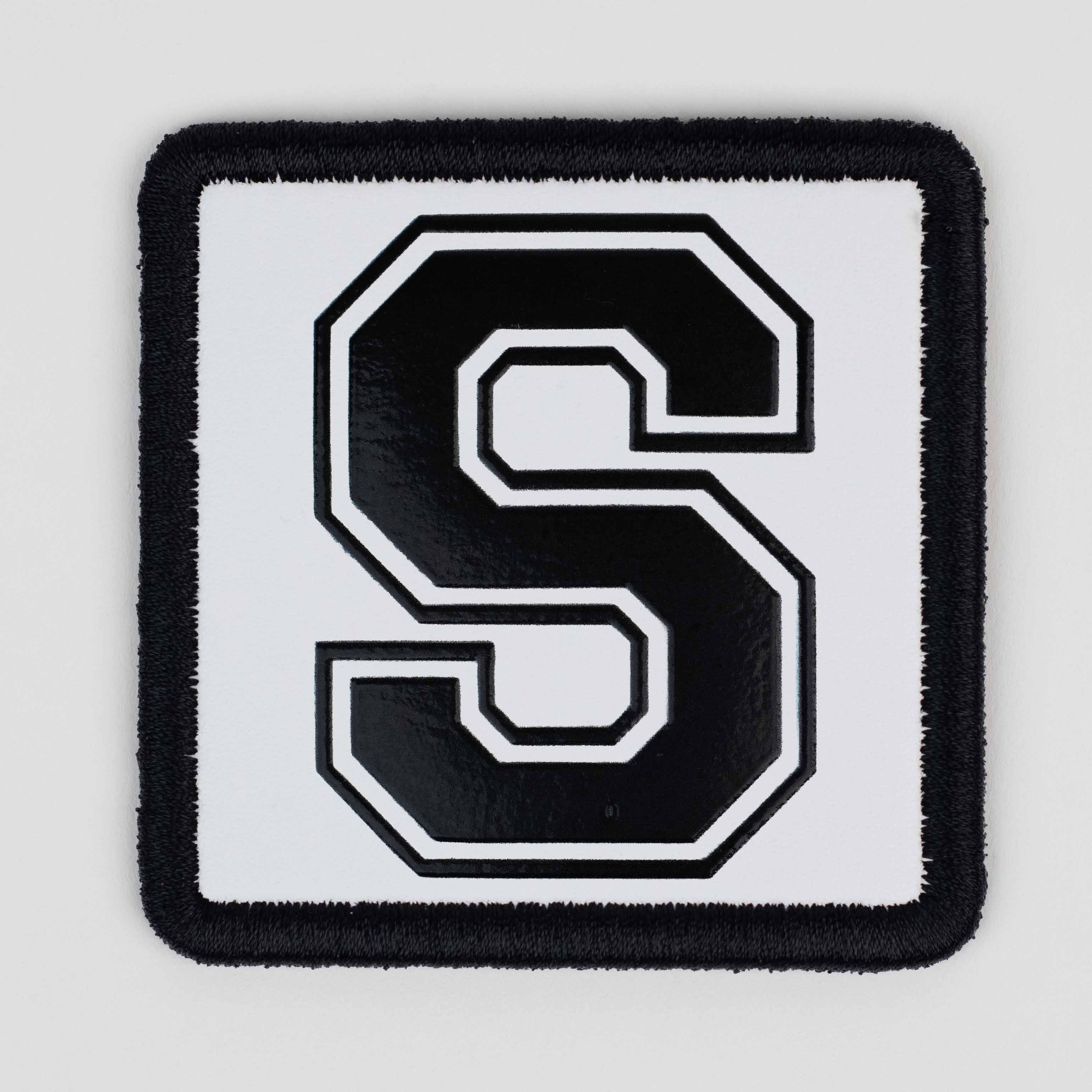 Letter Series - S Letter White Patch
