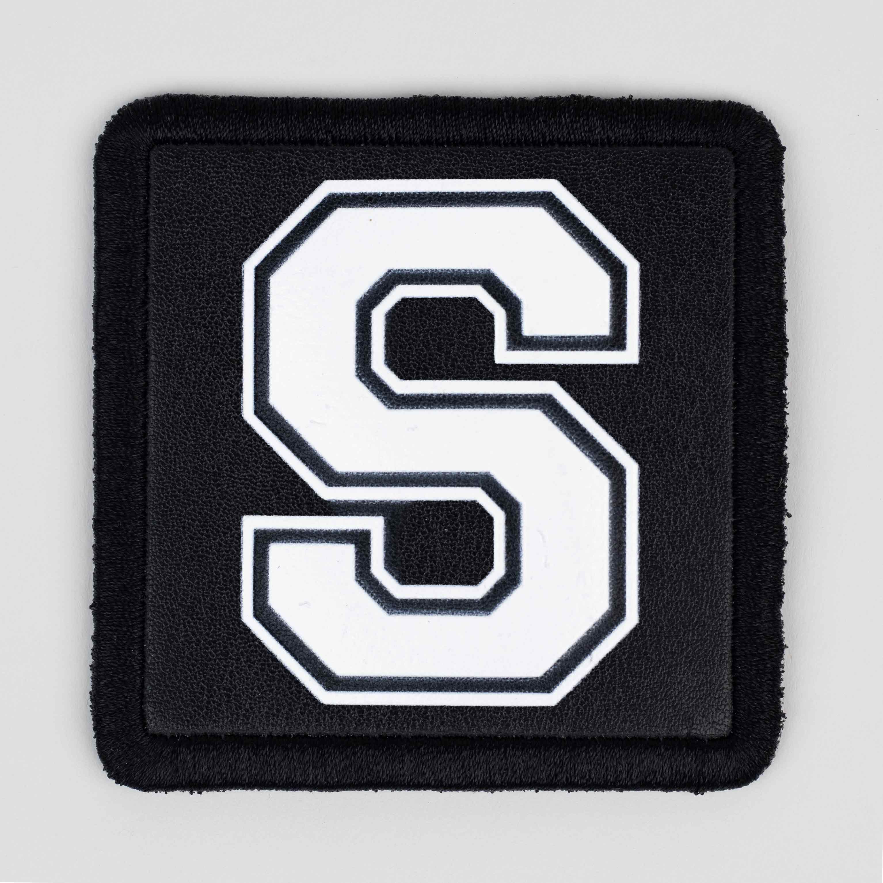 Letter Series - S Letter Black Patch