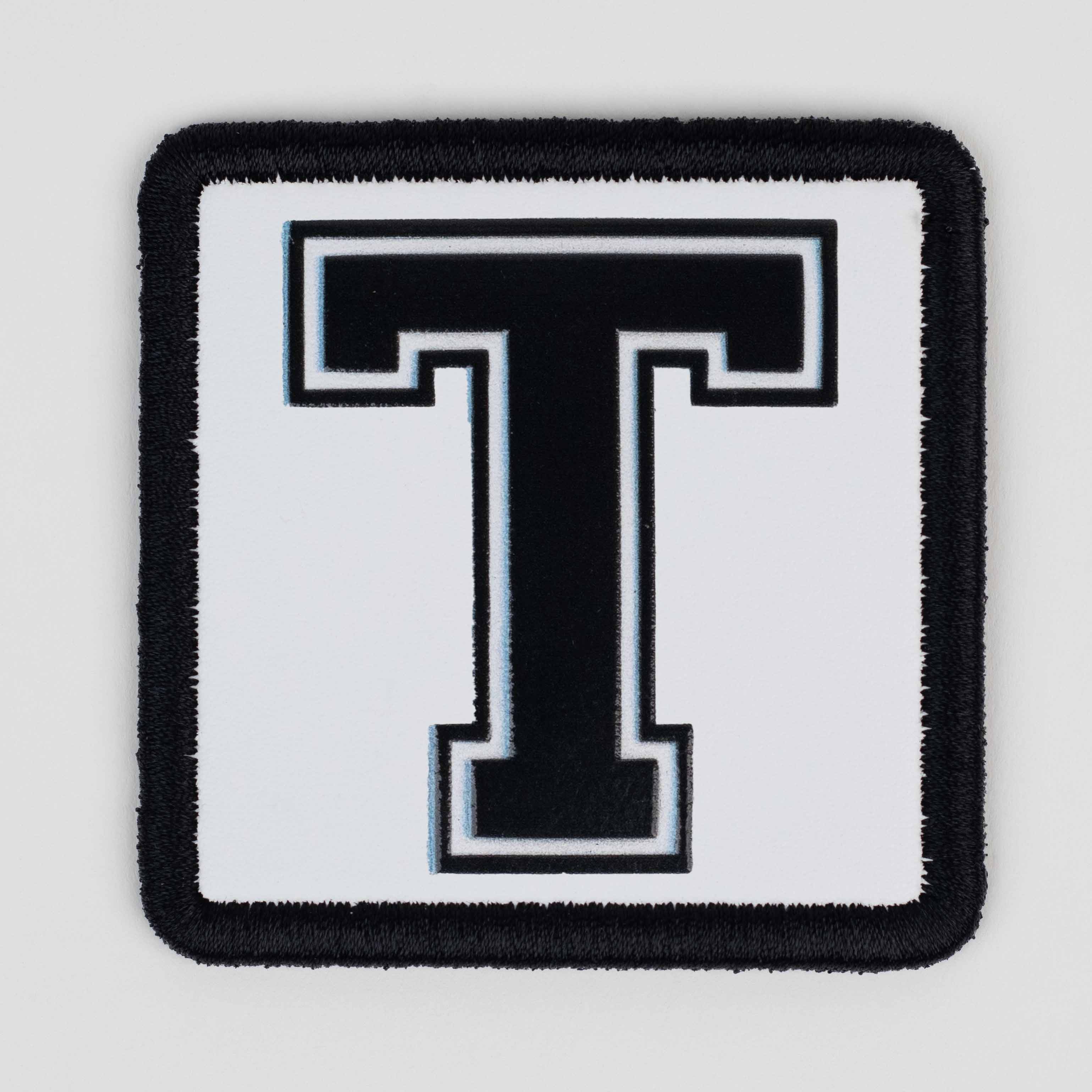 Letter Series - T Letter White Patch