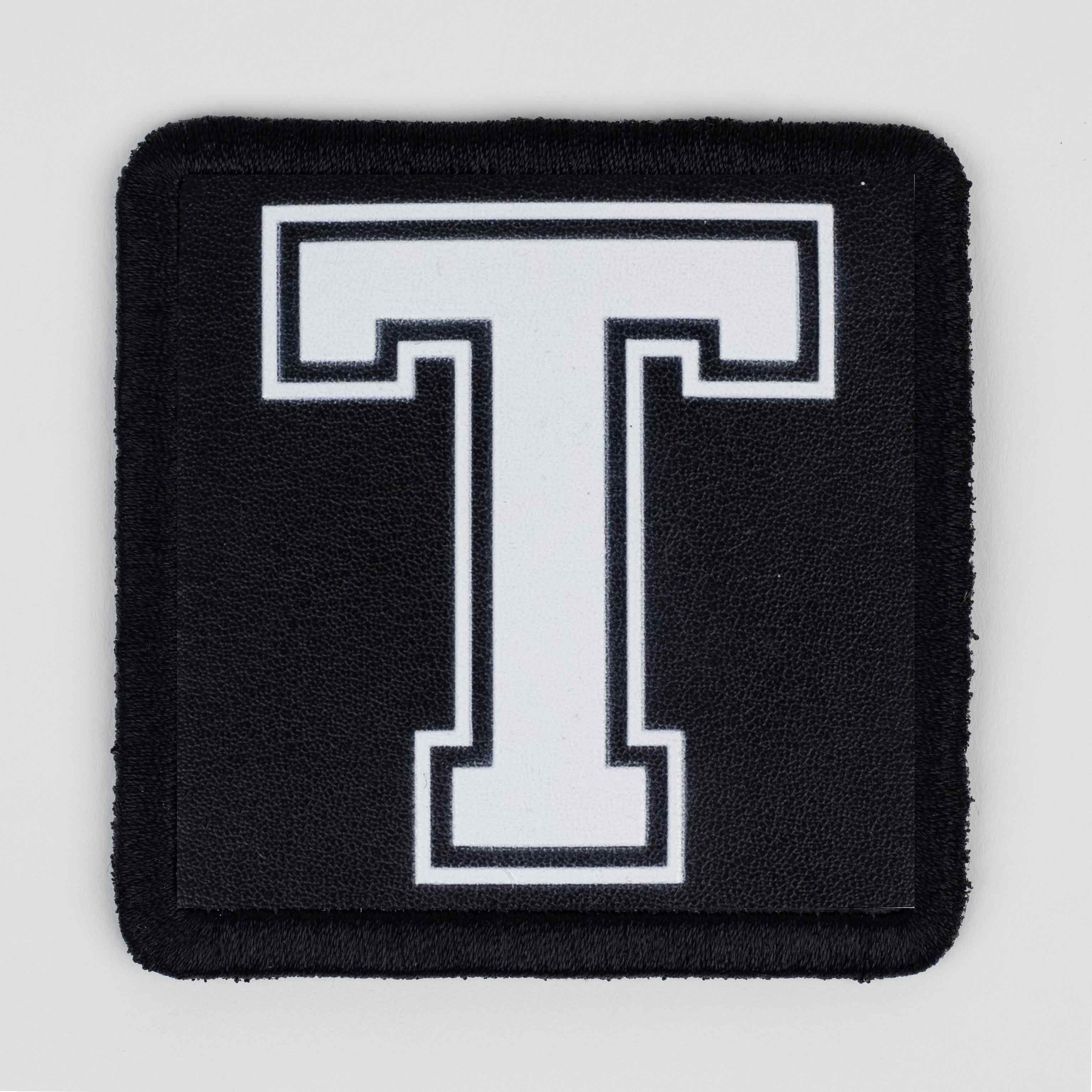 Letter Series - T Letter Black Patch