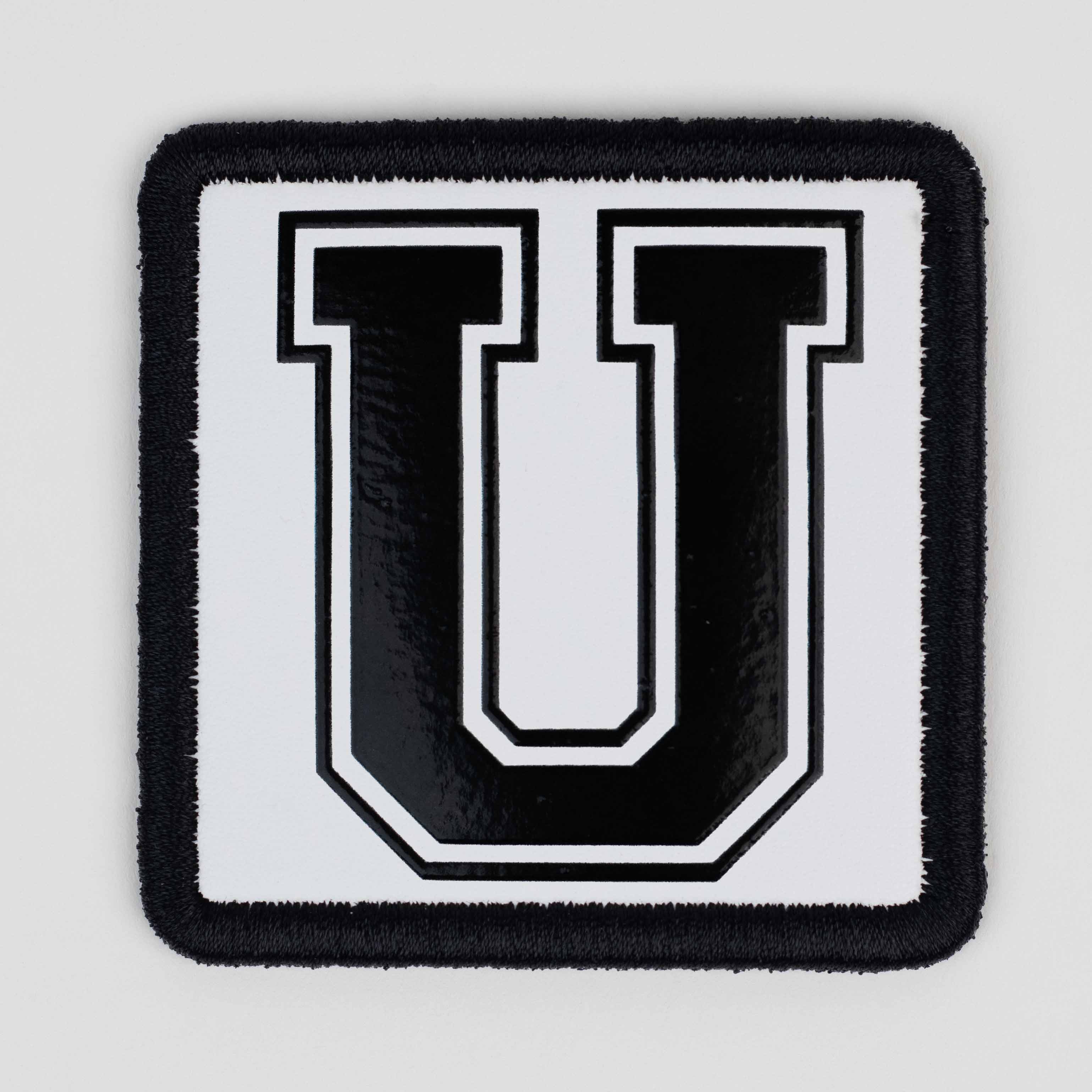 Letter Series - U Letter White Patch