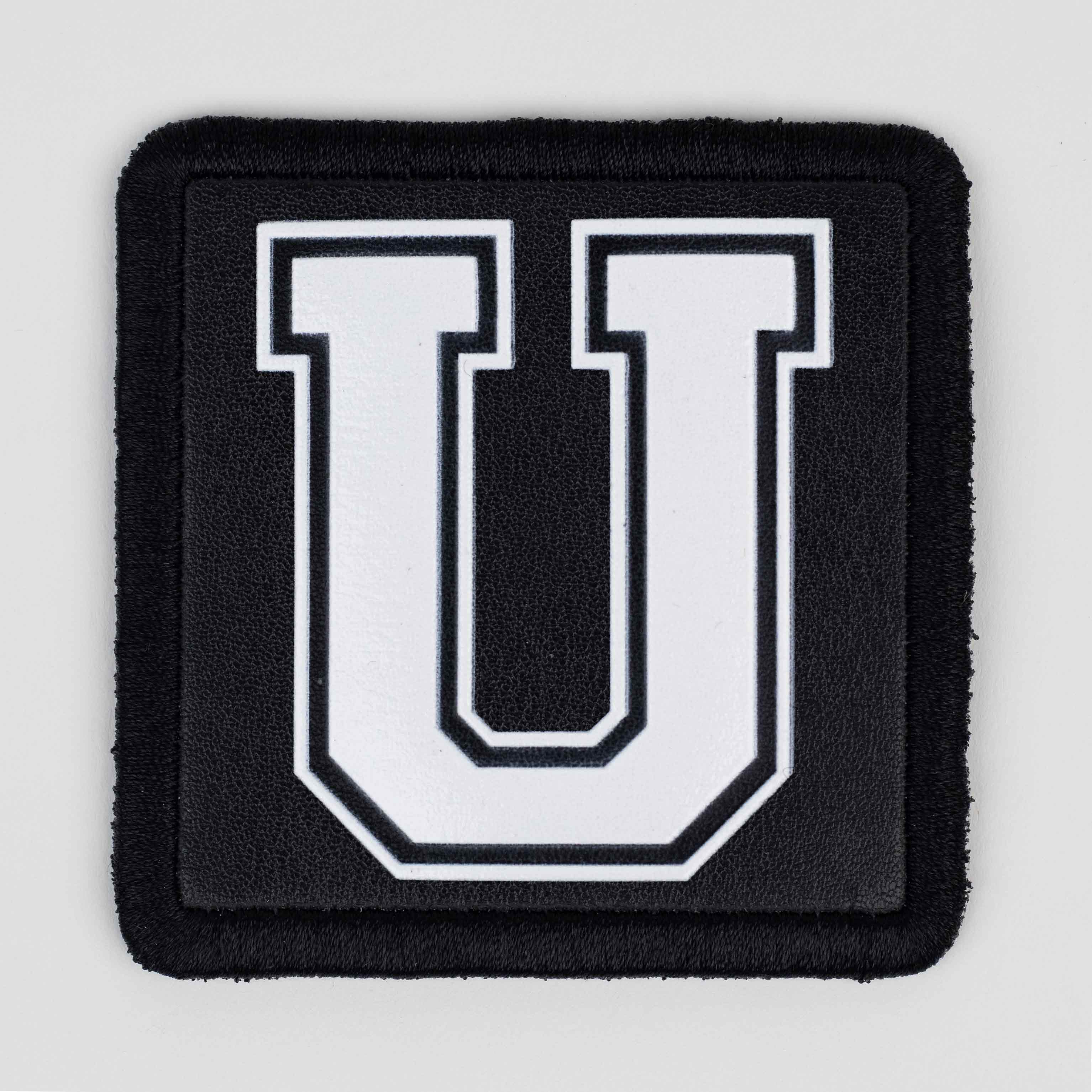 Letter Series - U Letter Black Patch