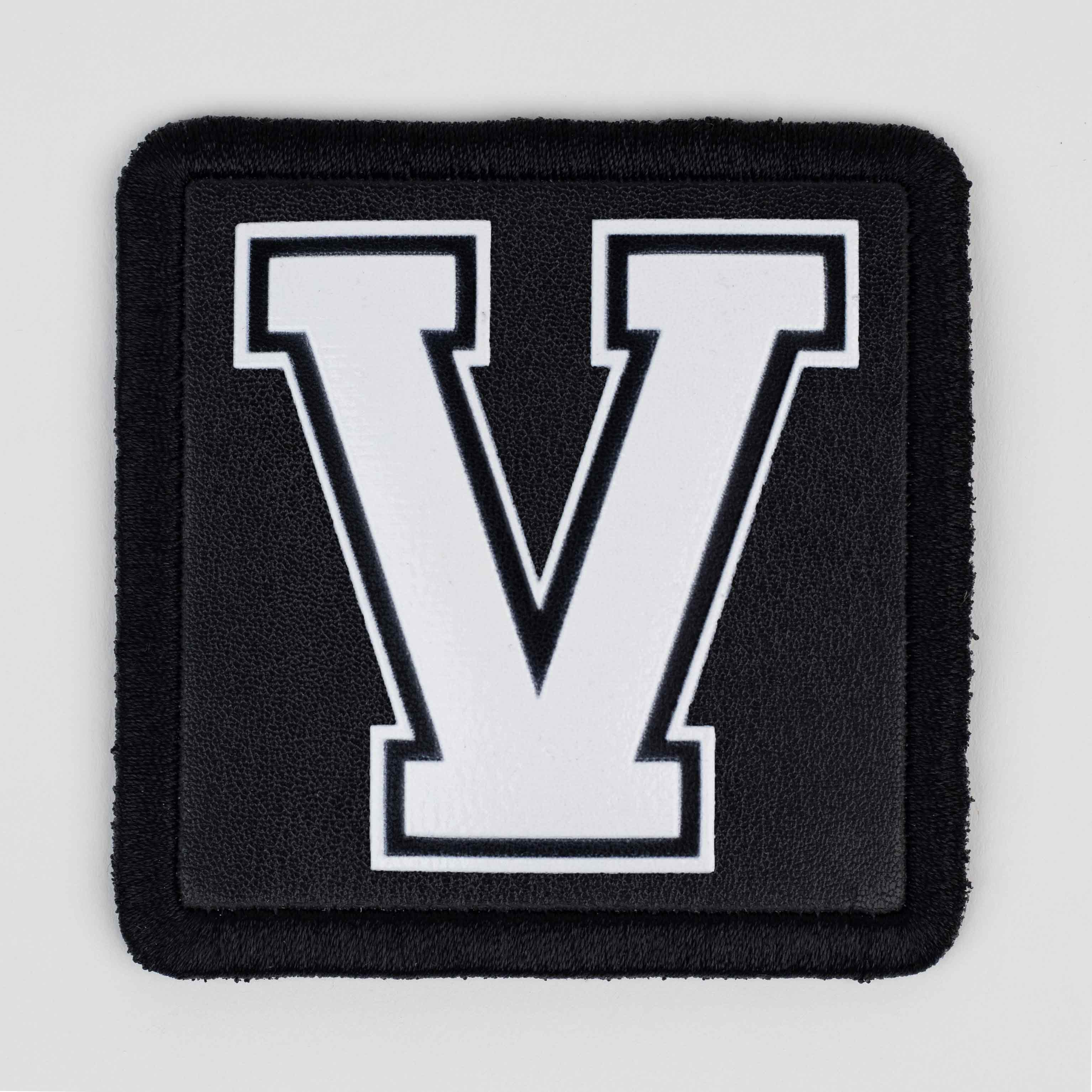 Letter Series - V Letter Black Patch