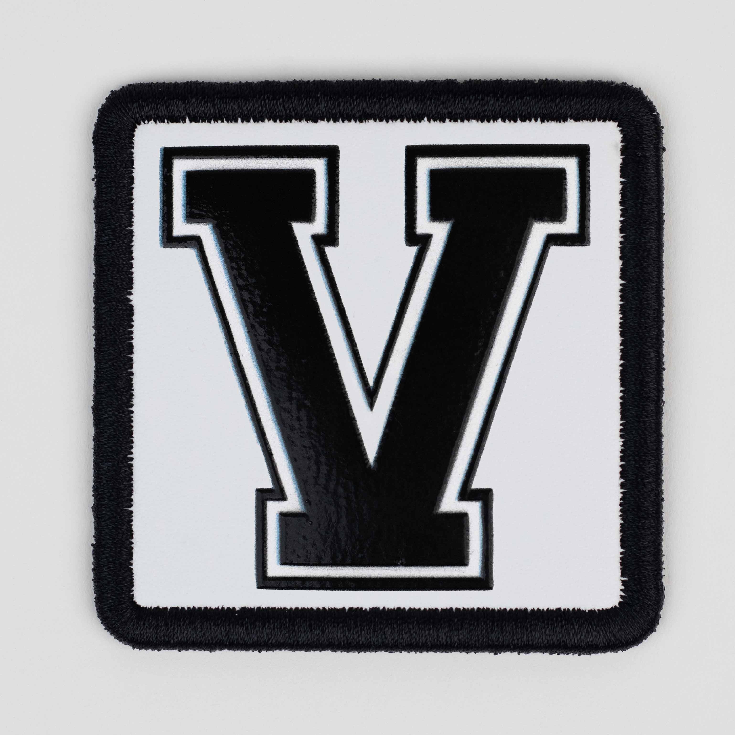Letter Series  - V Letter White Patch