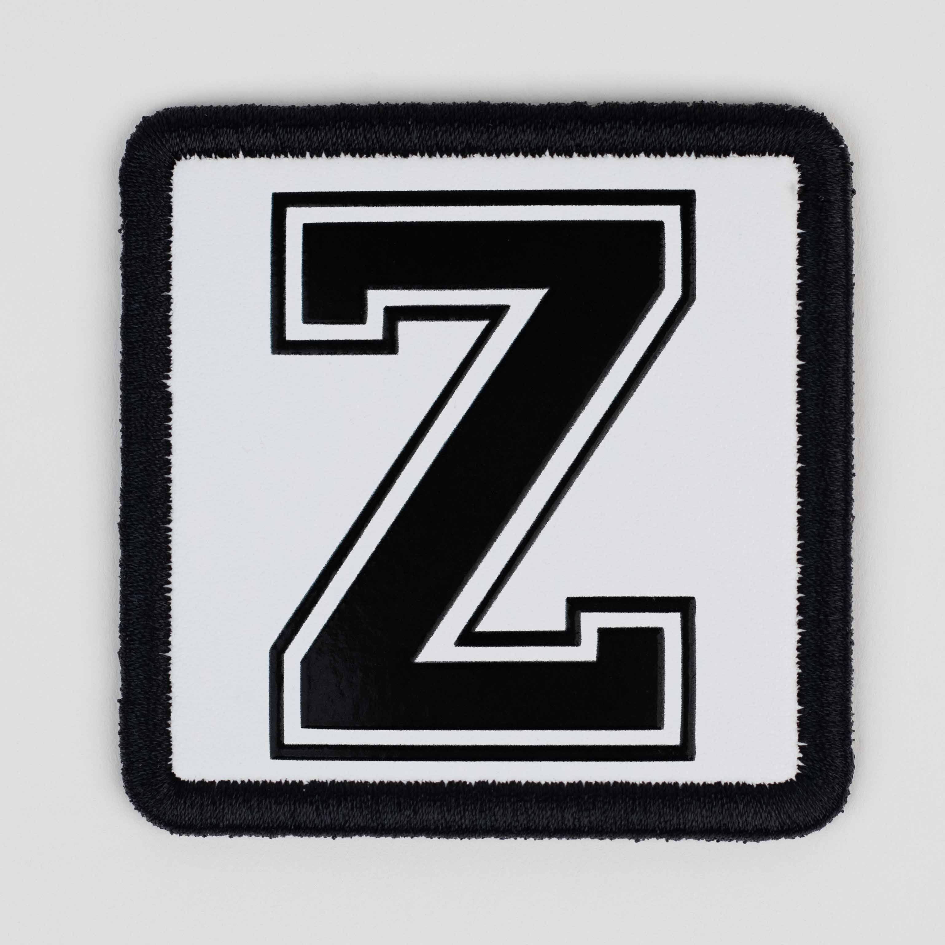 Letter Series - Z Letter White Patch